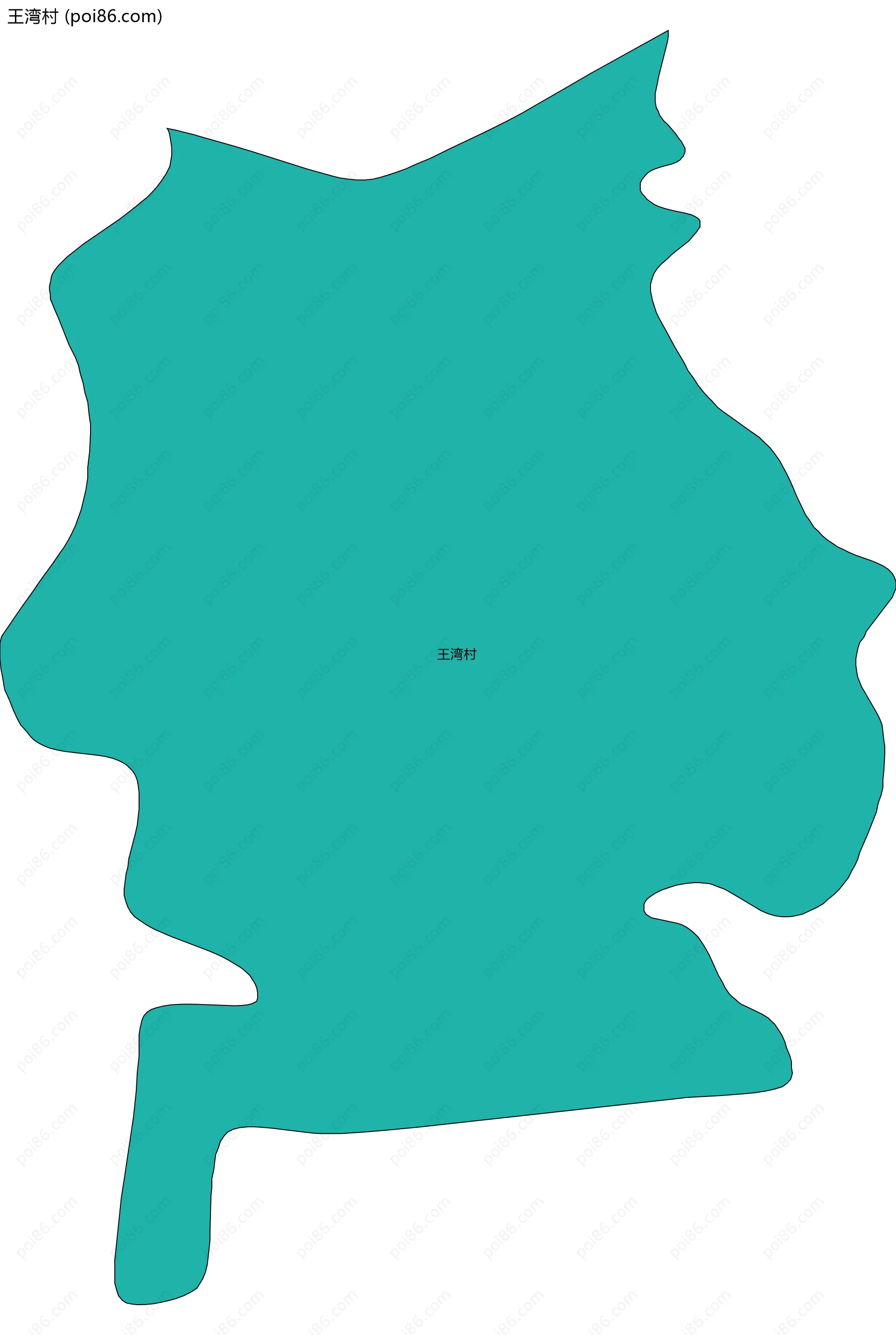 王湾村边界地图