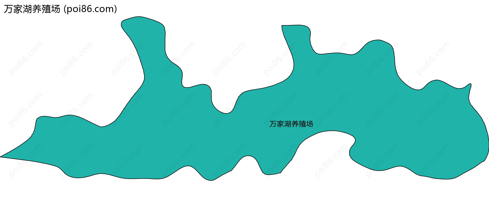 万家湖养殖场边界地图