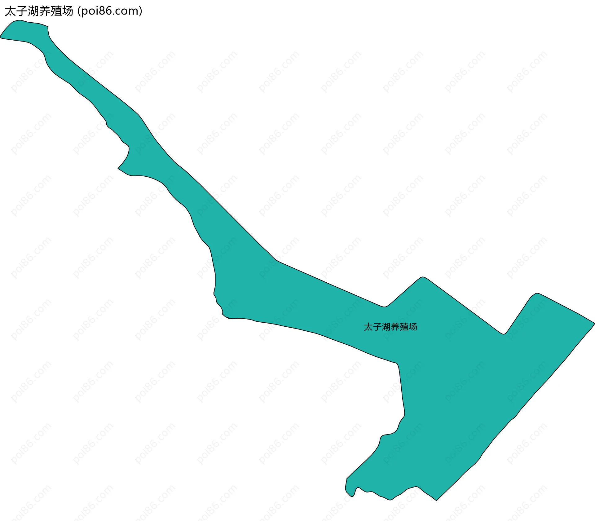 太子湖养殖场边界地图