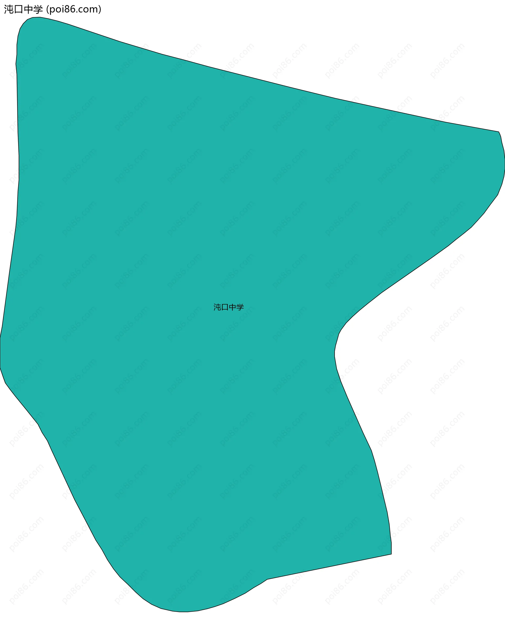 沌口中学边界地图