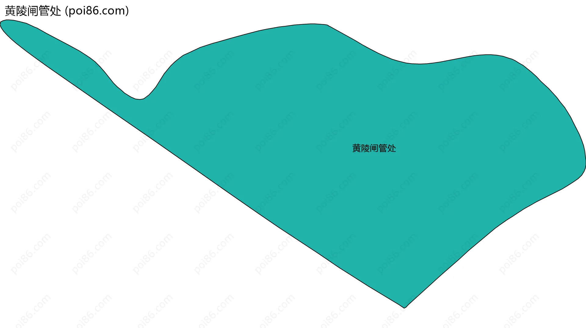 黄陵闸管处边界地图