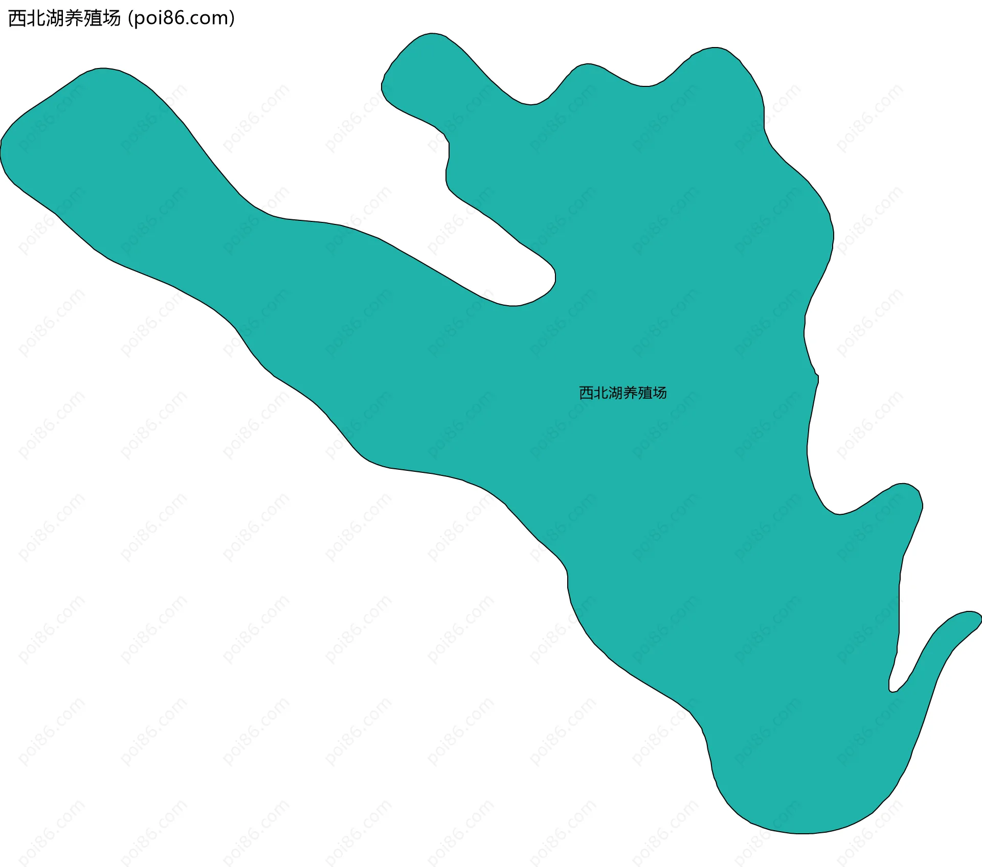 西北湖养殖场边界地图