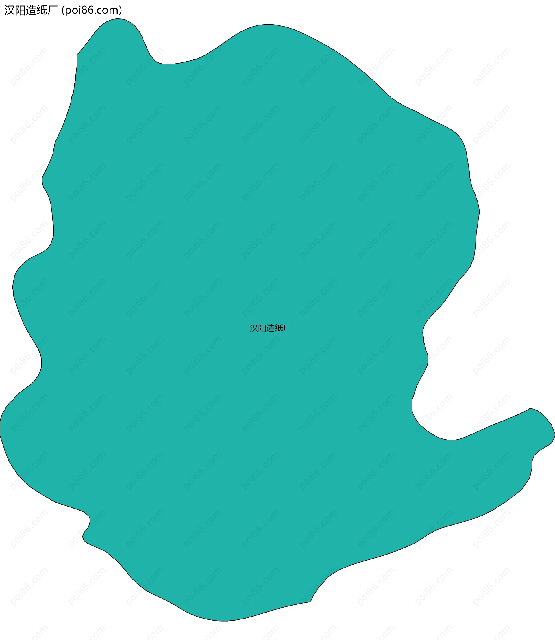 汉阳造纸厂边界地图