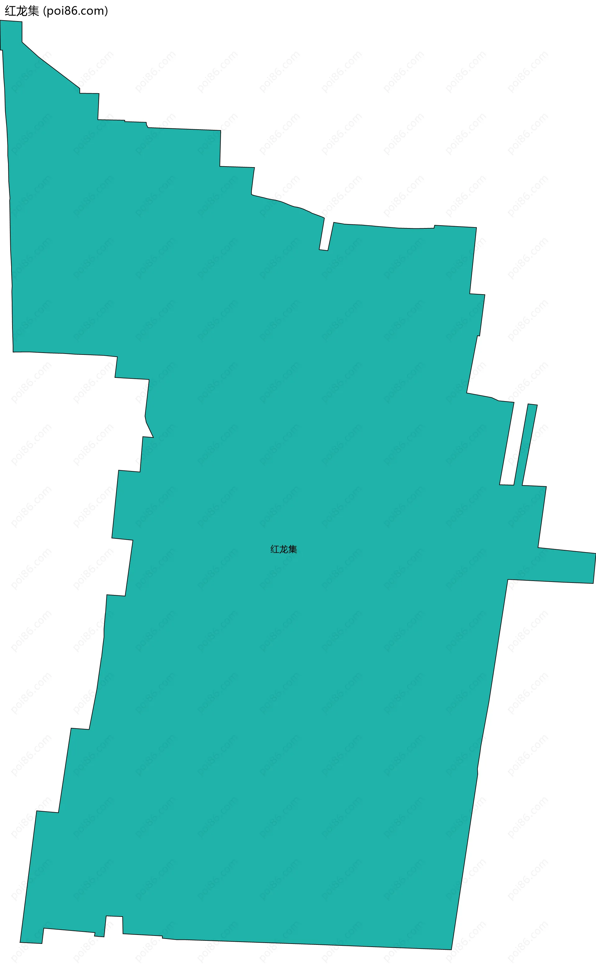 红龙集边界地图