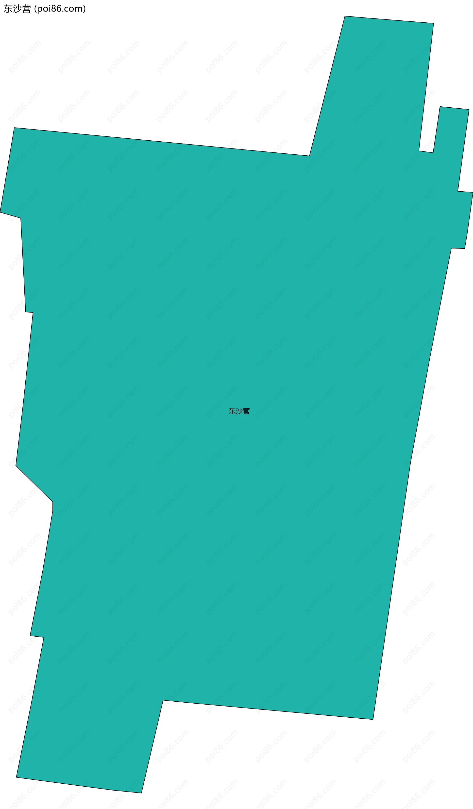 东沙营边界地图