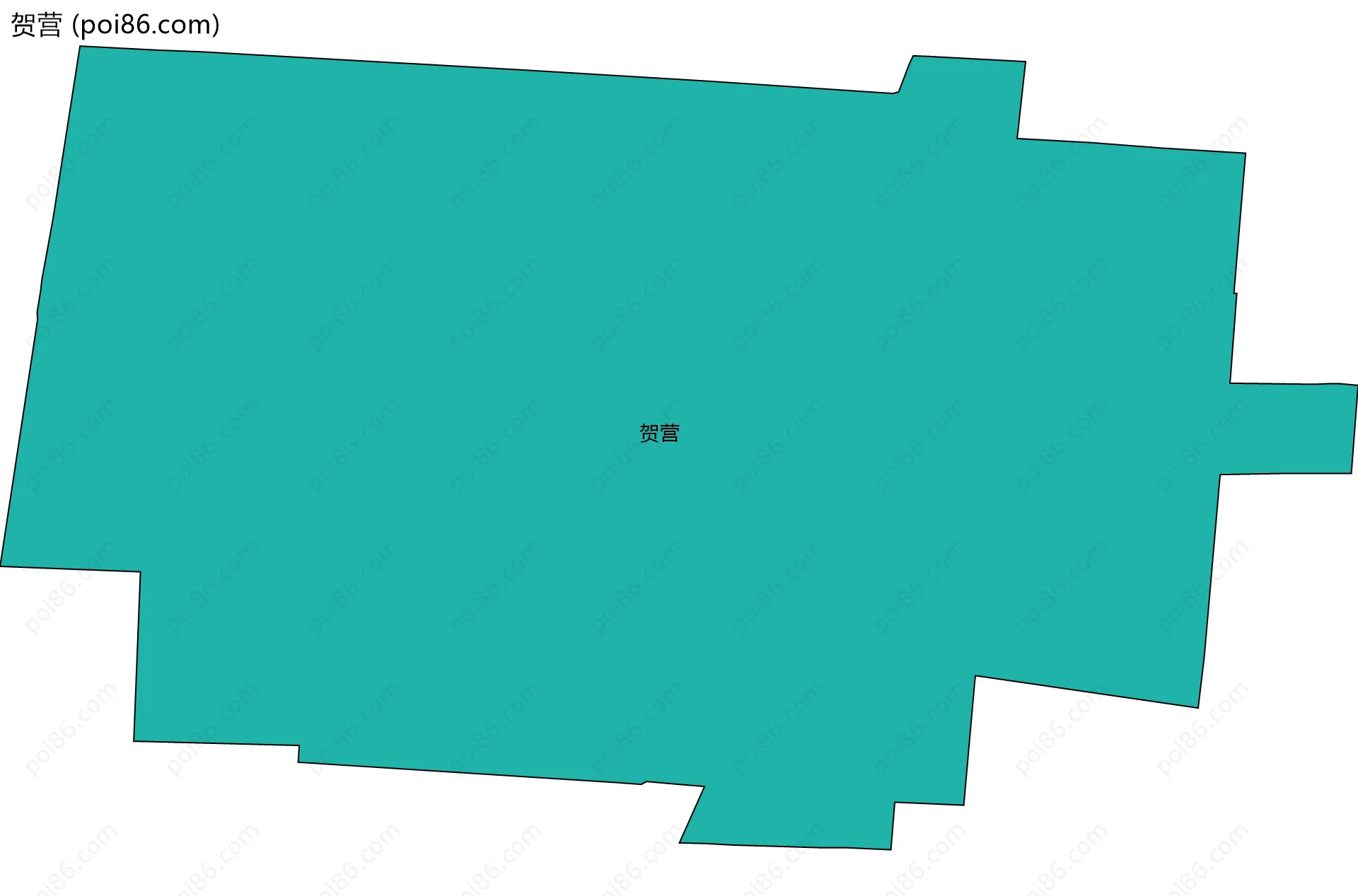 贺营边界地图