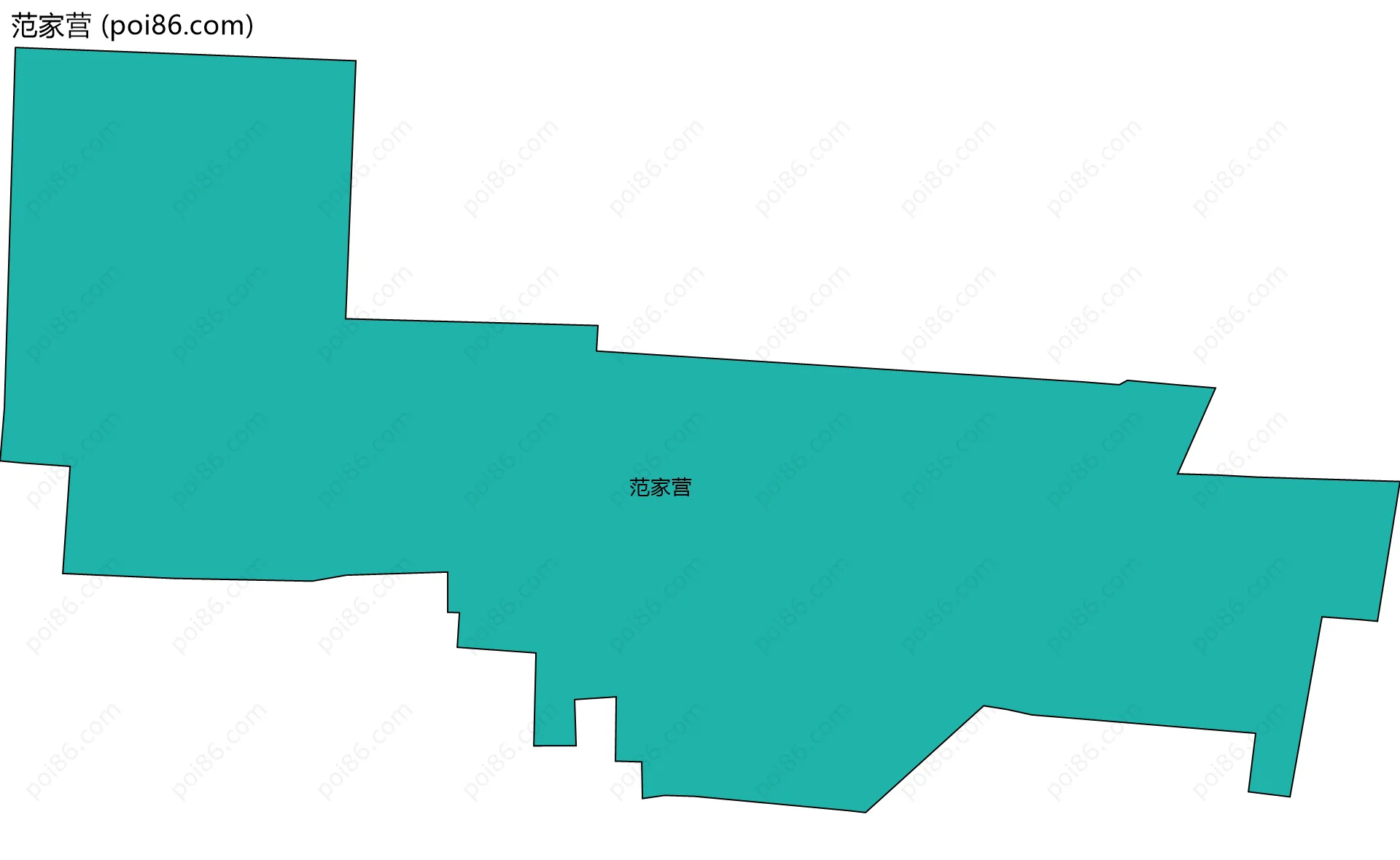 范家营边界地图