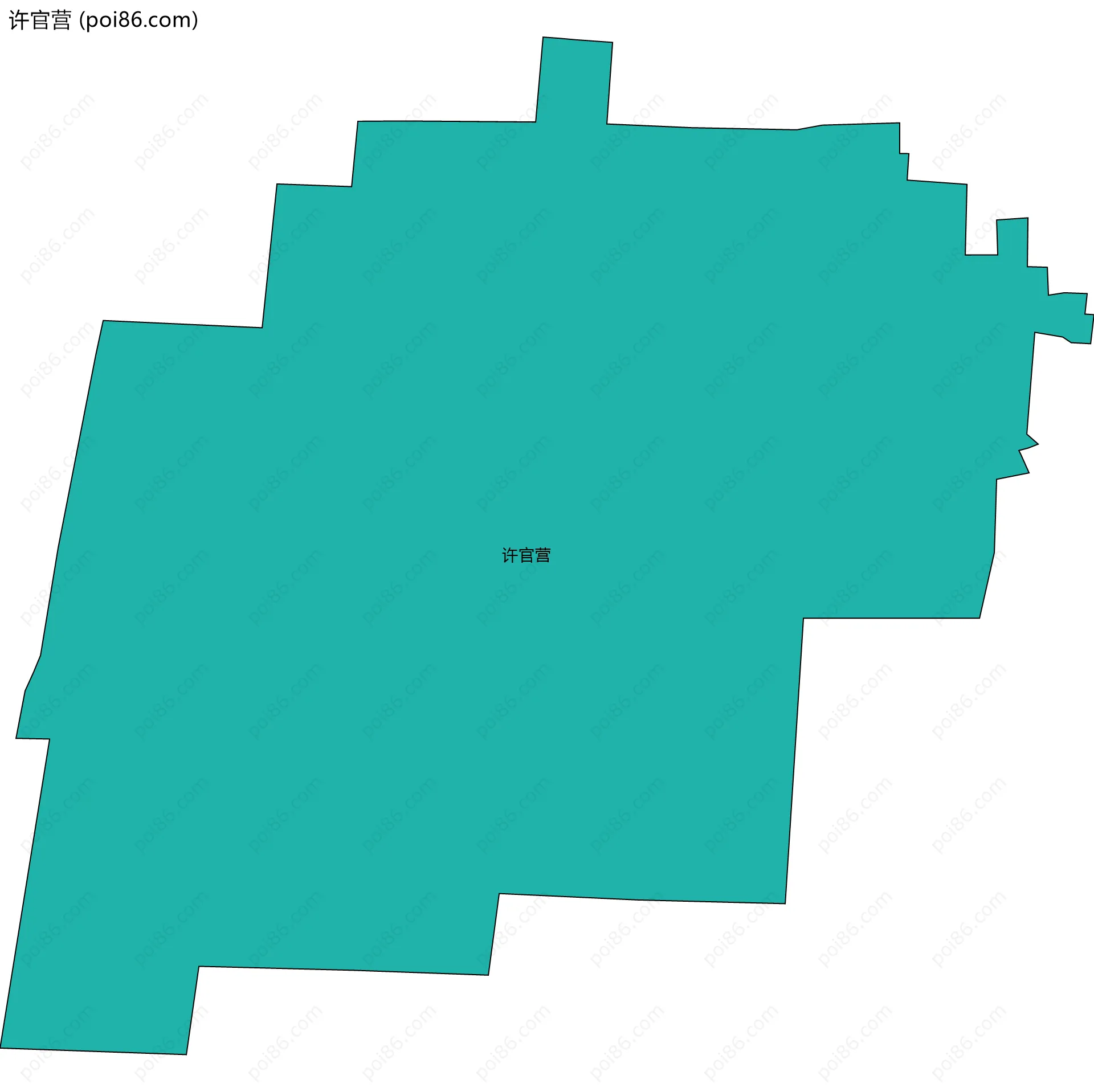 许官营边界地图