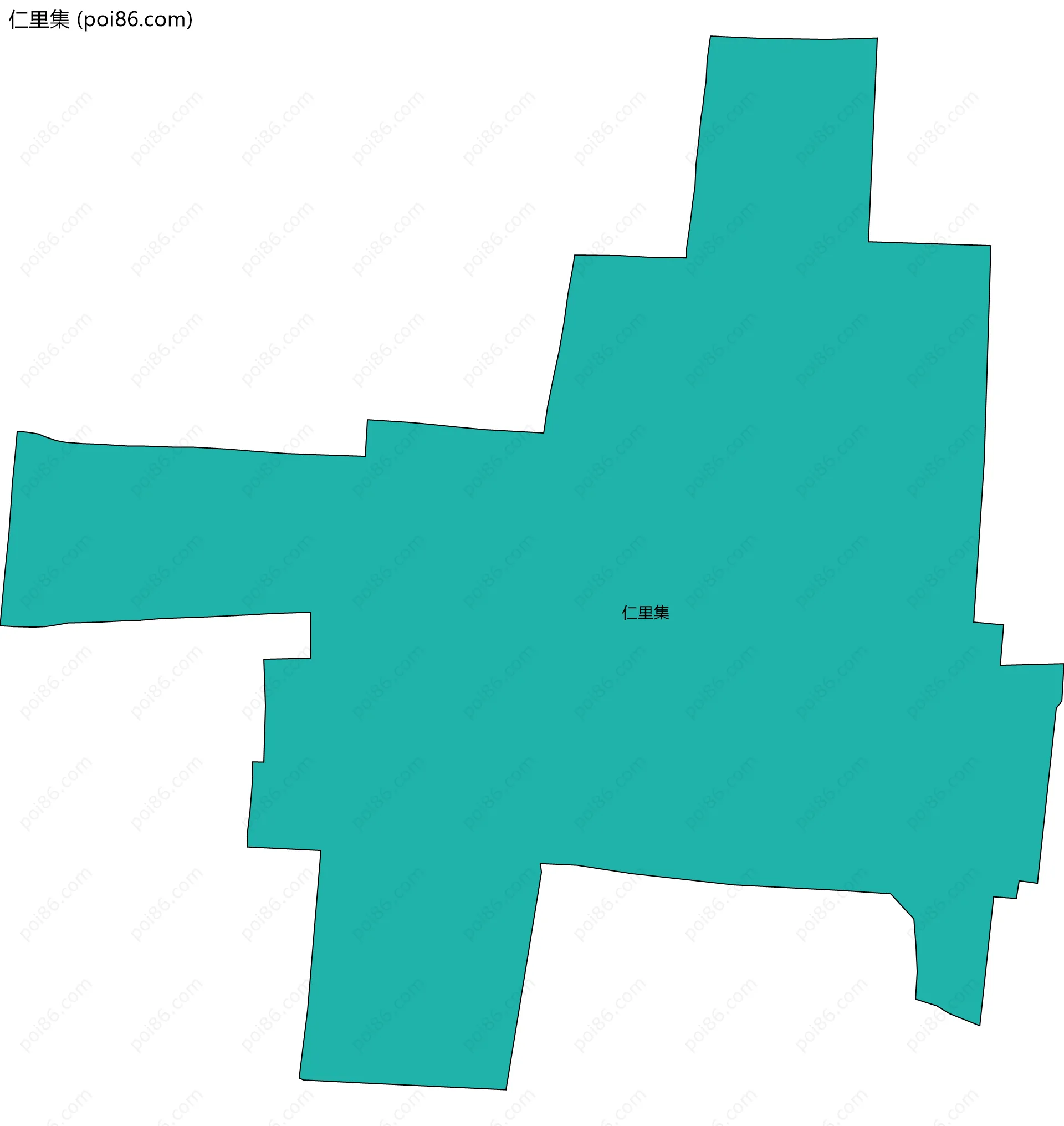 仁里集边界地图