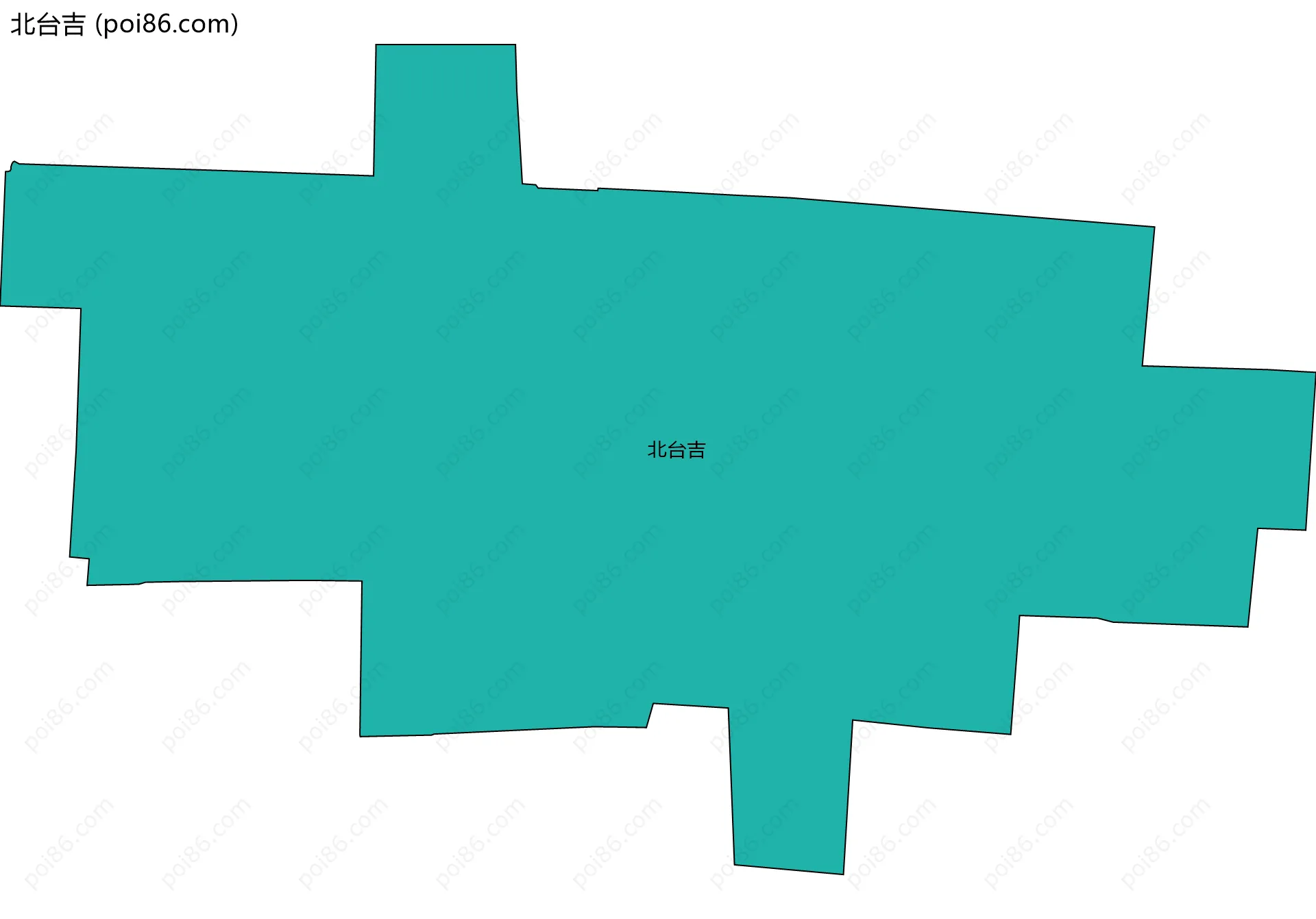 北台吉边界地图