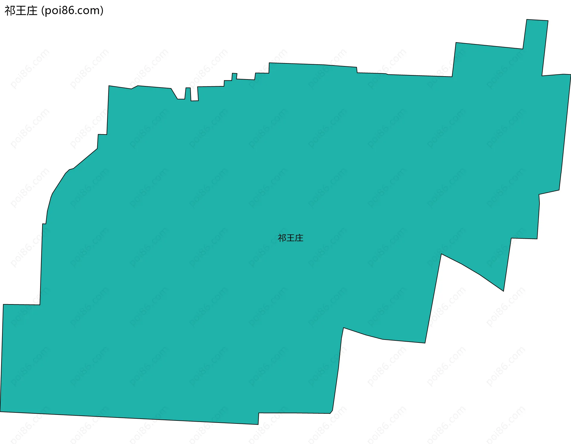 祁王庄边界地图