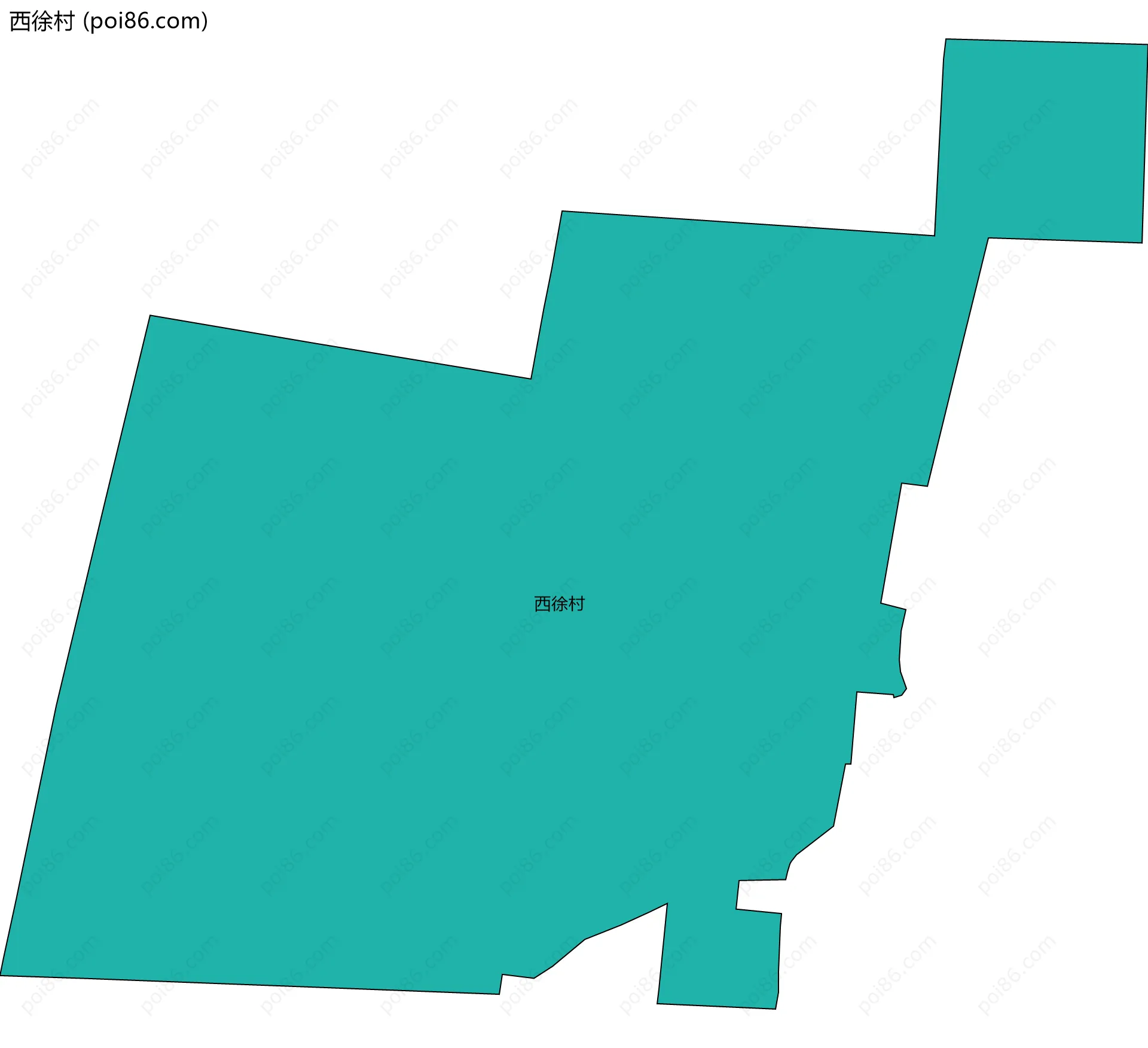 西徐村边界地图