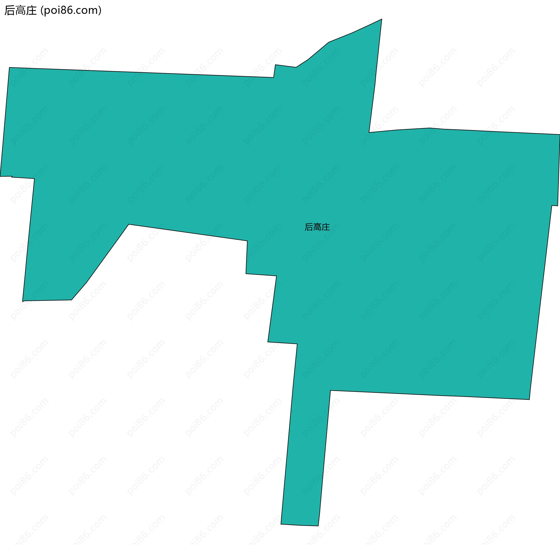 后高庄边界地图