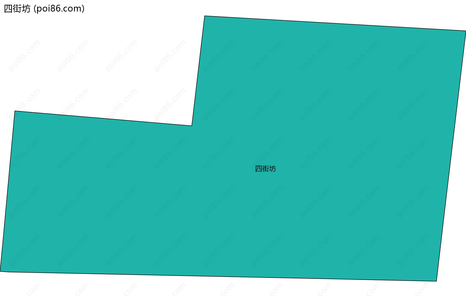 四街坊边界地图