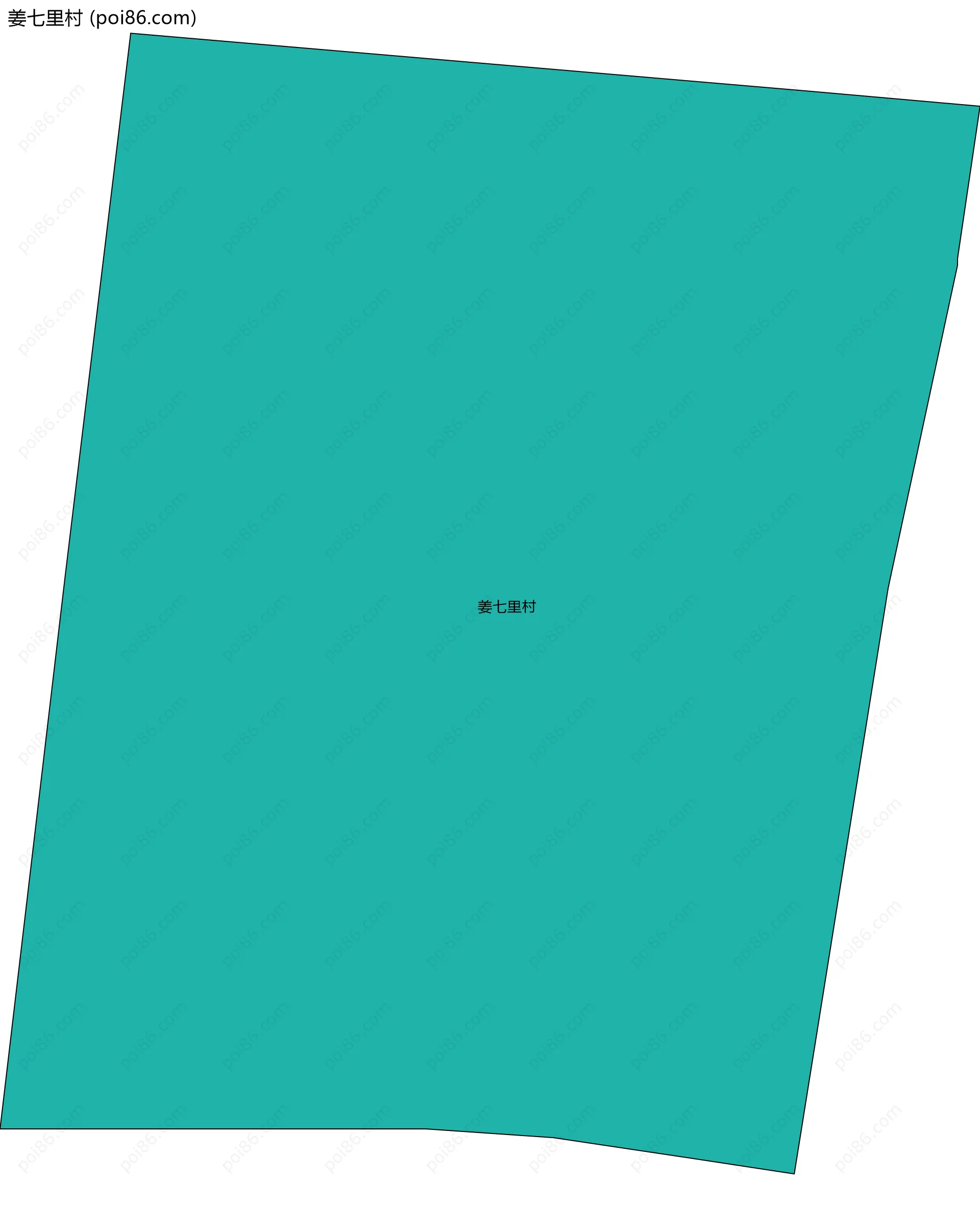 姜七里村边界地图