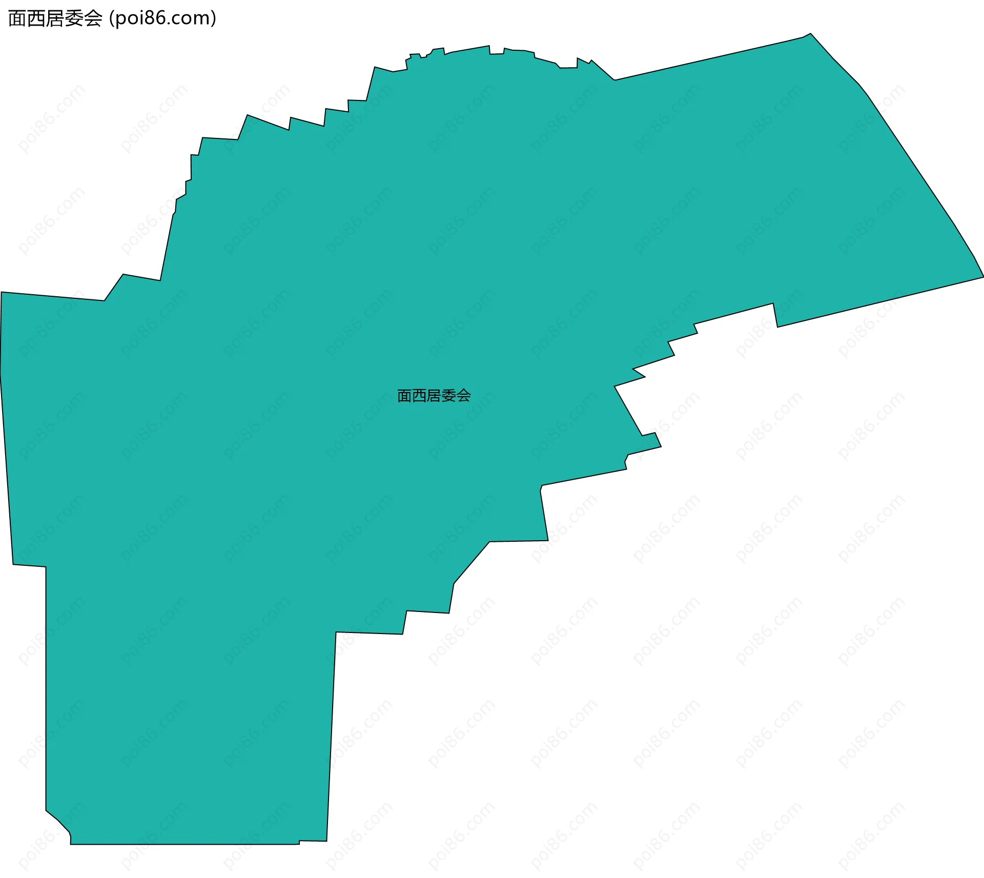 面西居委会边界地图