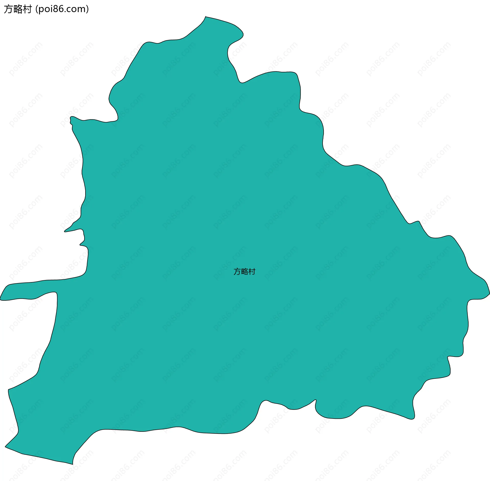 方略村边界地图