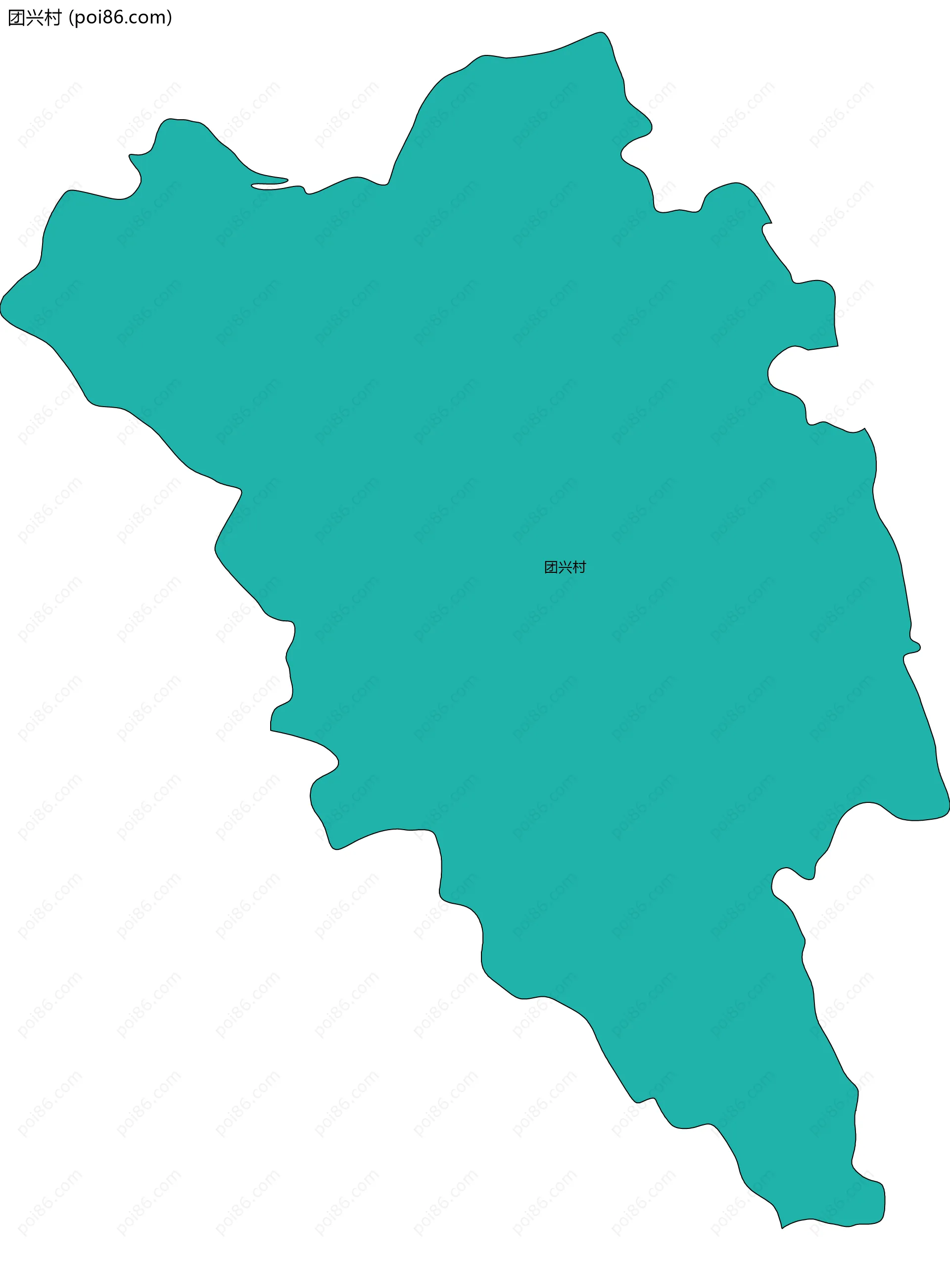 团兴村边界地图