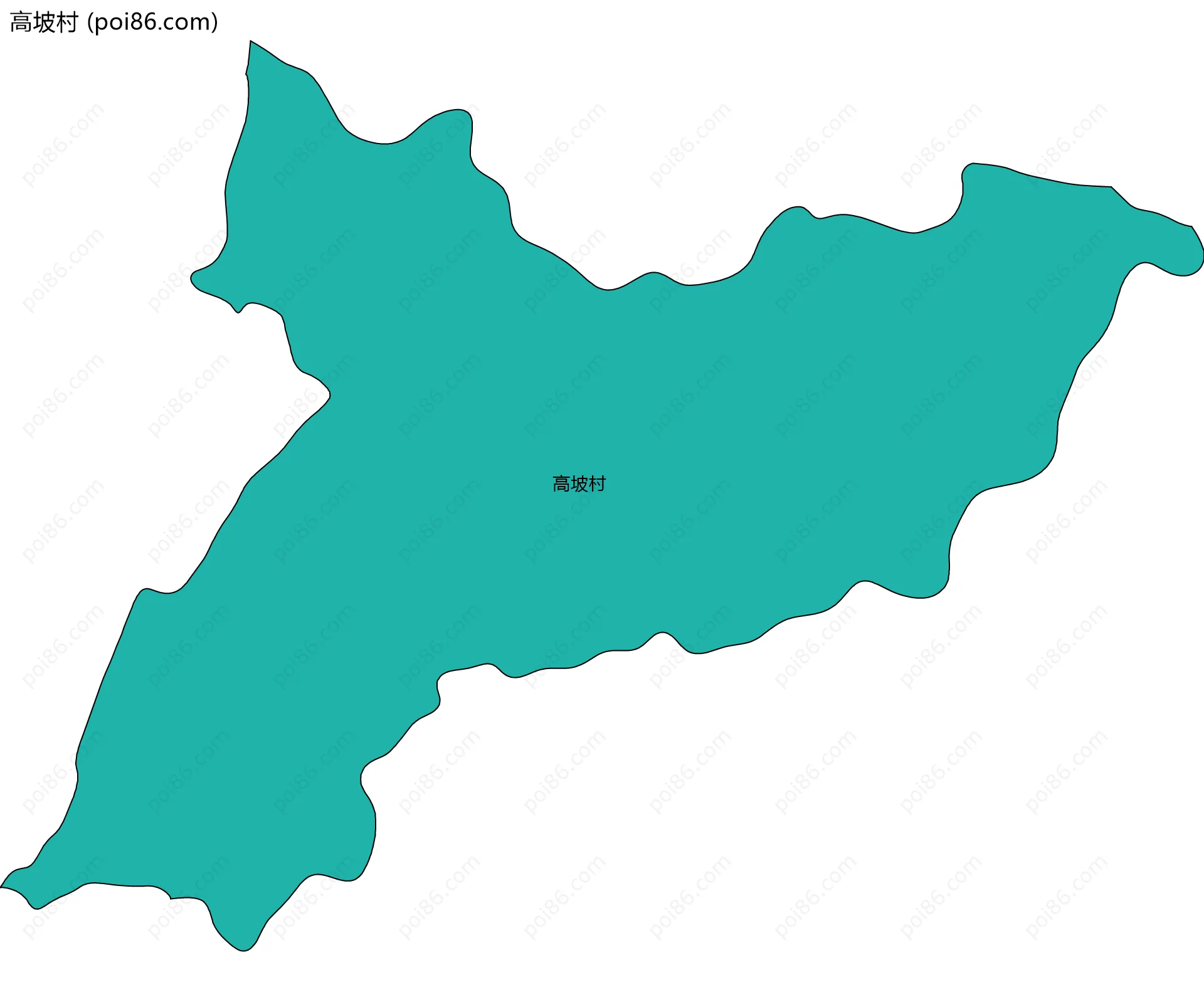 高坡村边界地图