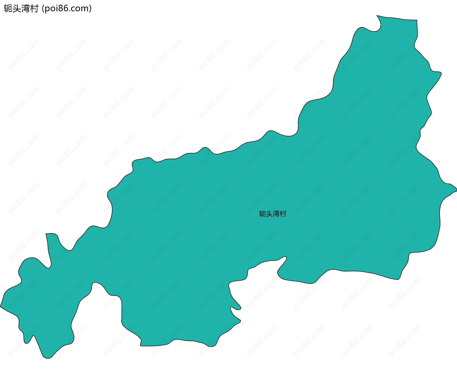 轭头湾村边界地图