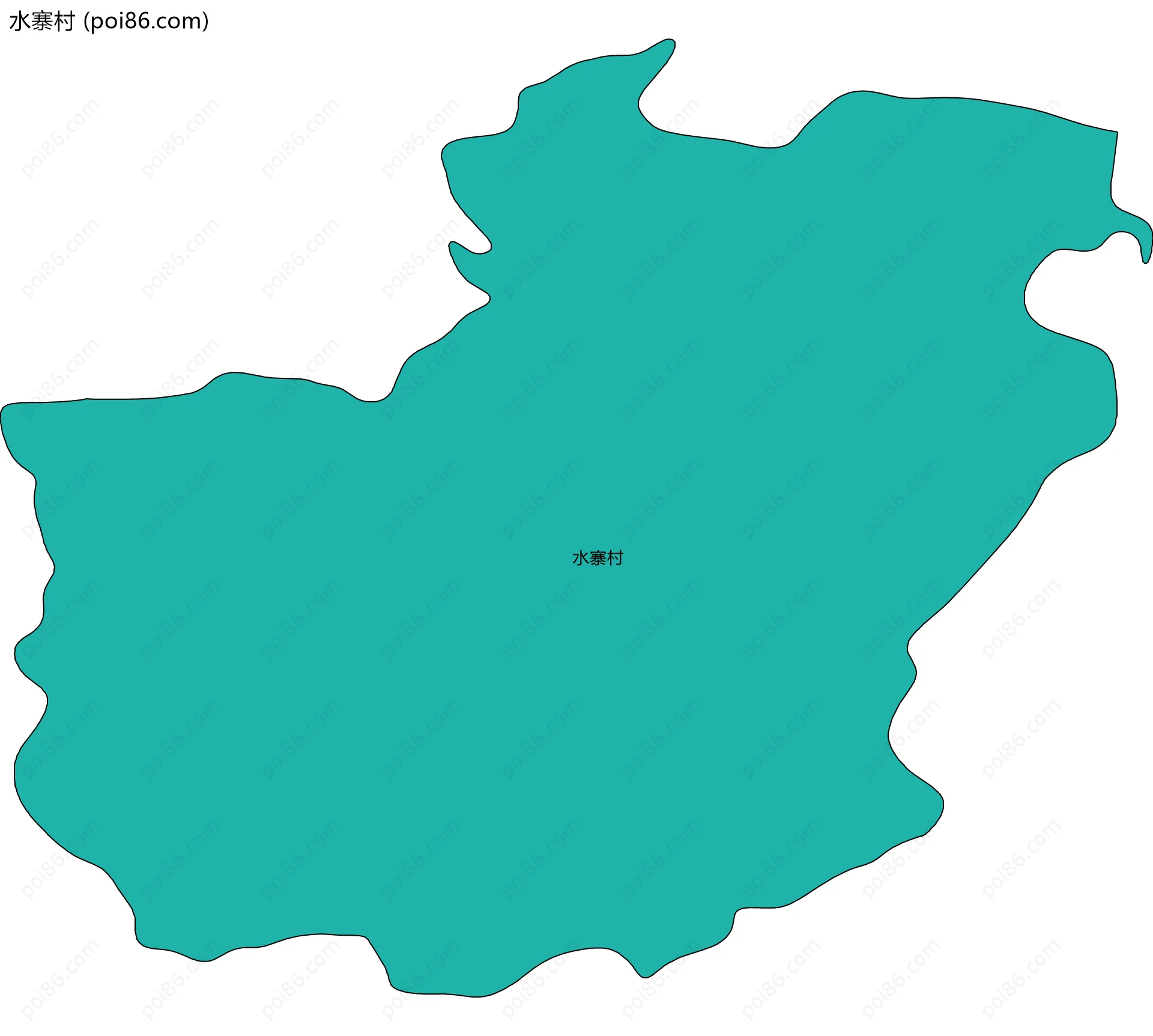 水寨村边界地图