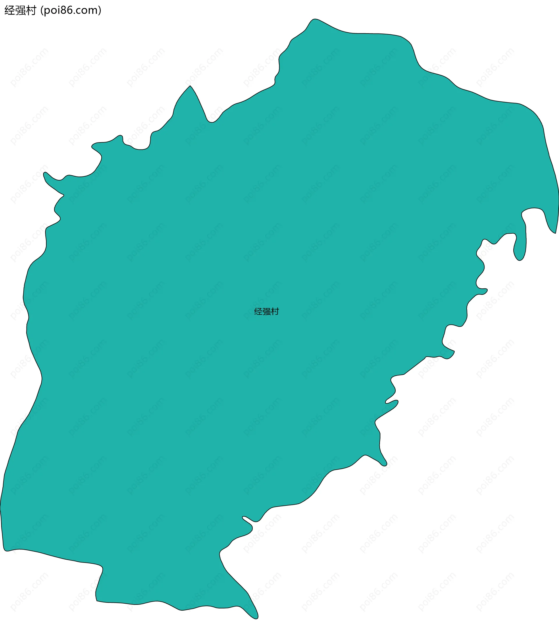 经强村边界地图