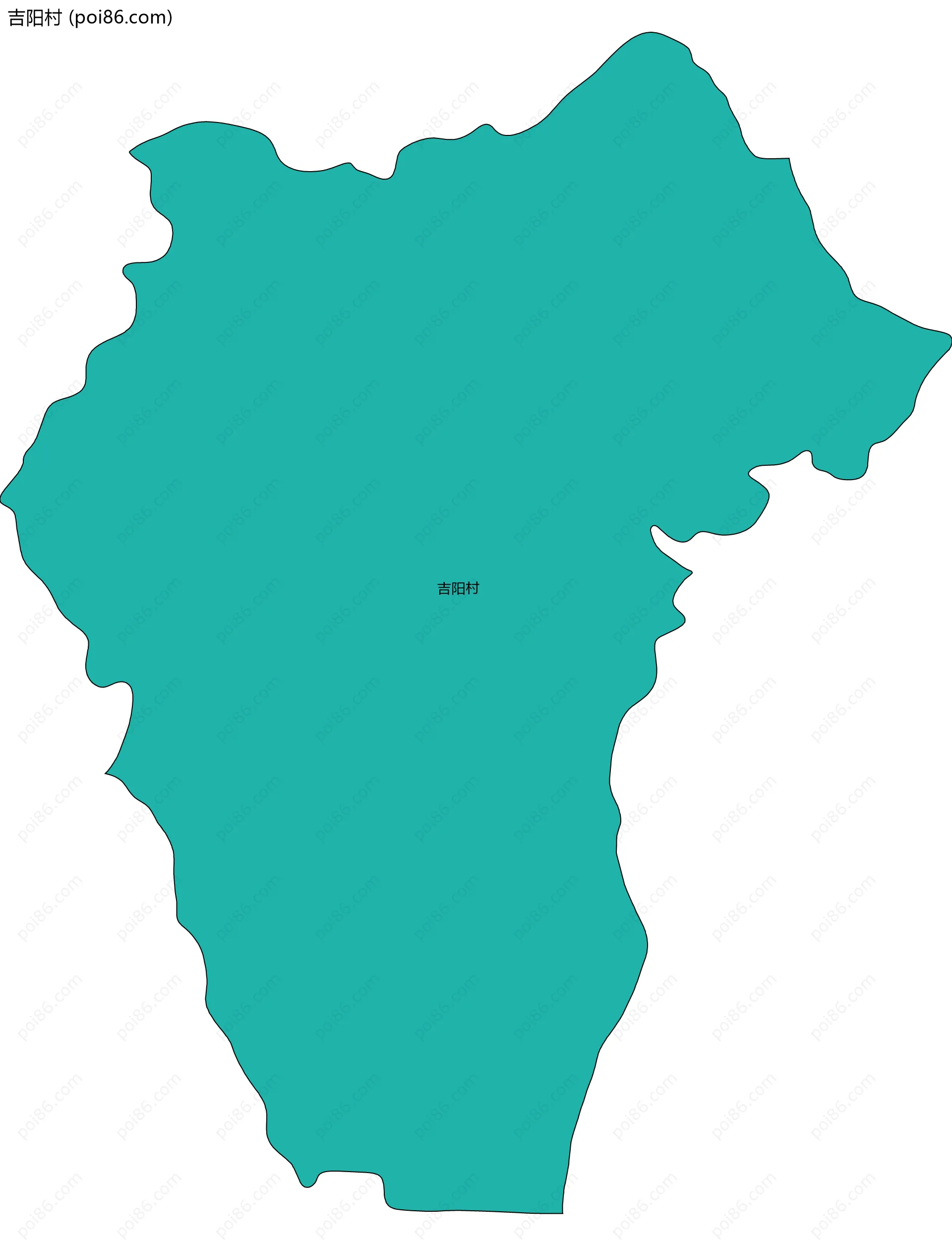 吉阳村边界地图