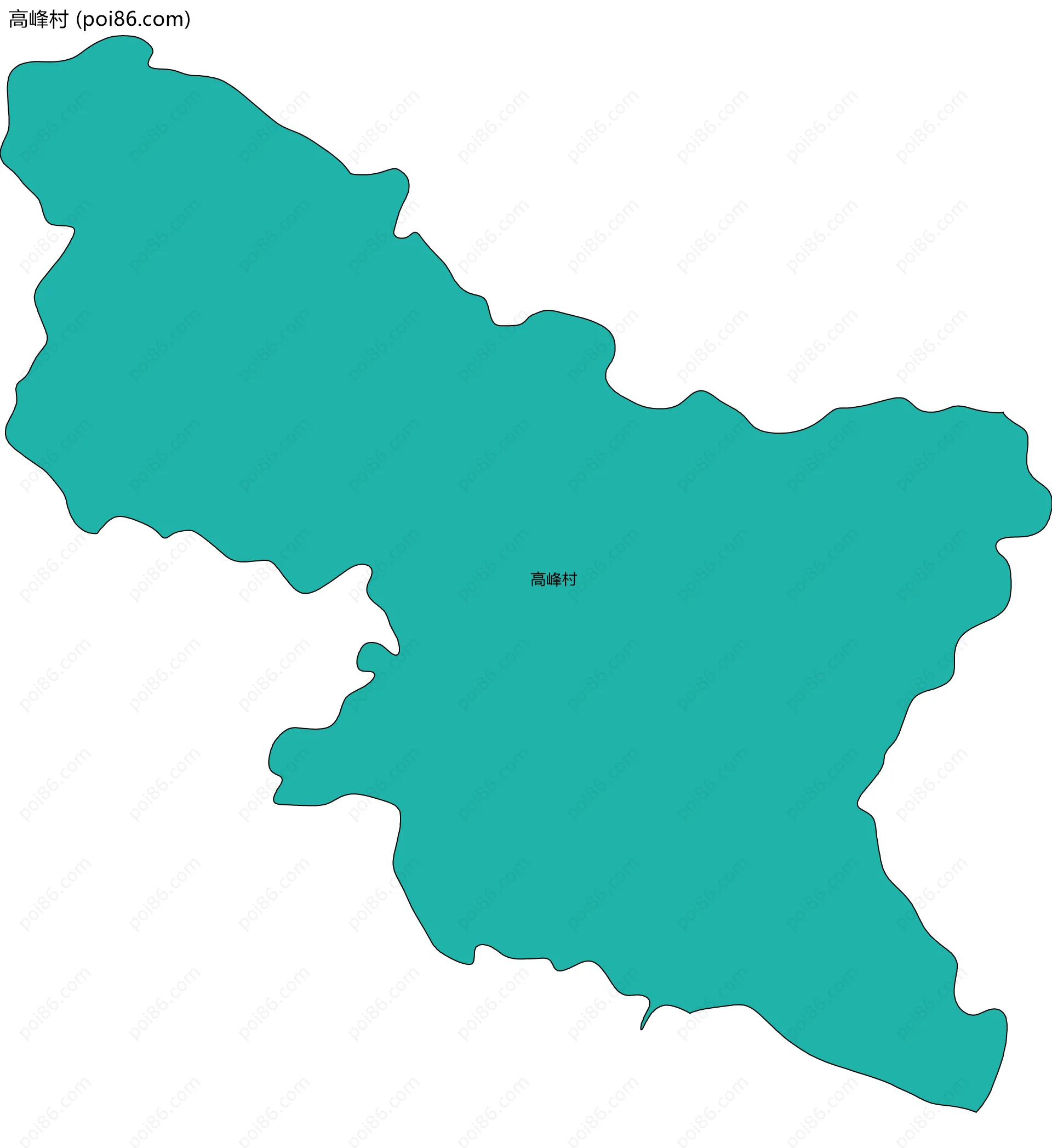 高峰村边界地图