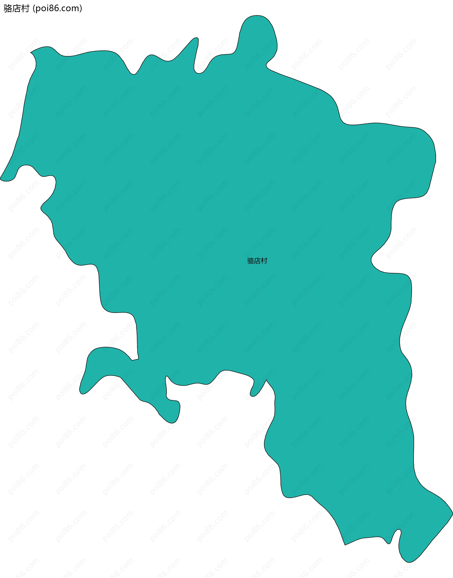 骆店村边界地图