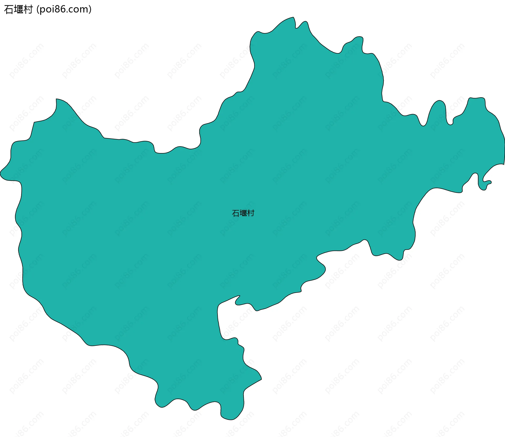 石堰村边界地图