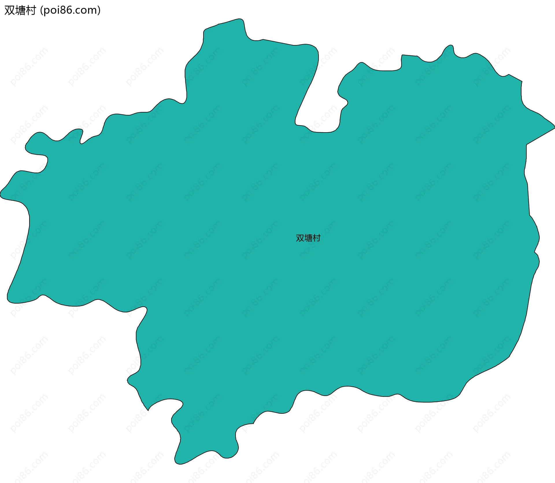 双塘村边界地图