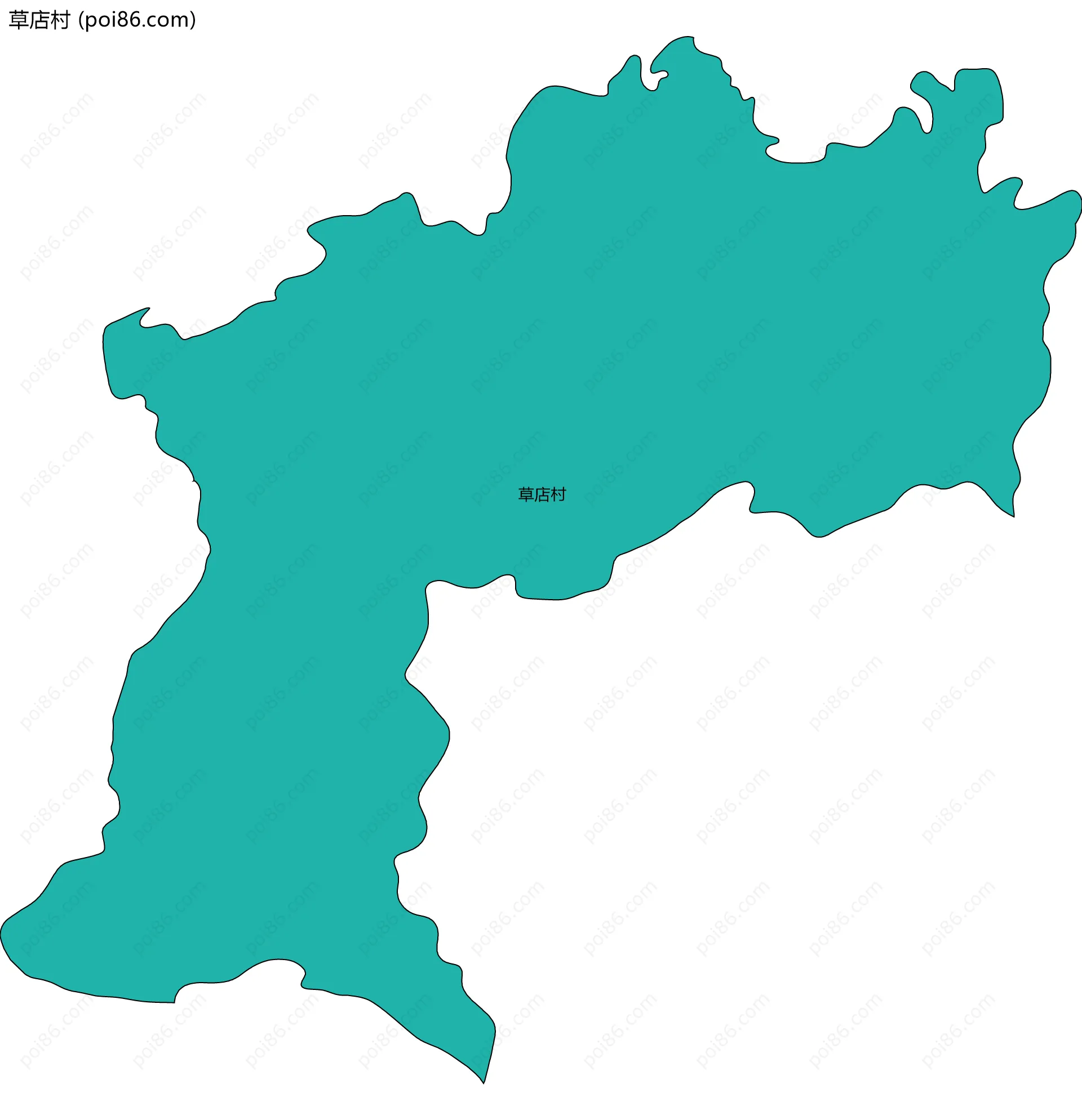草店村边界地图