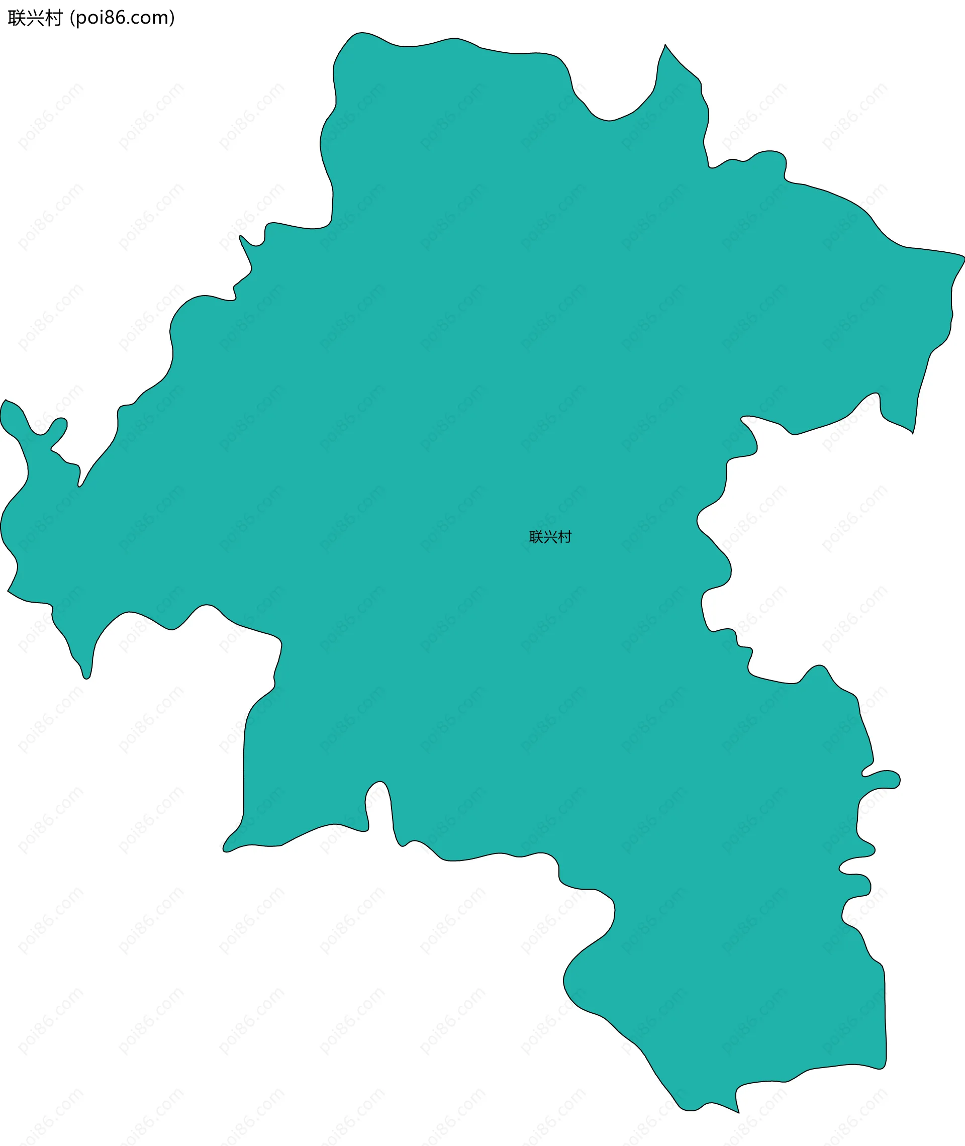 联兴村边界地图
