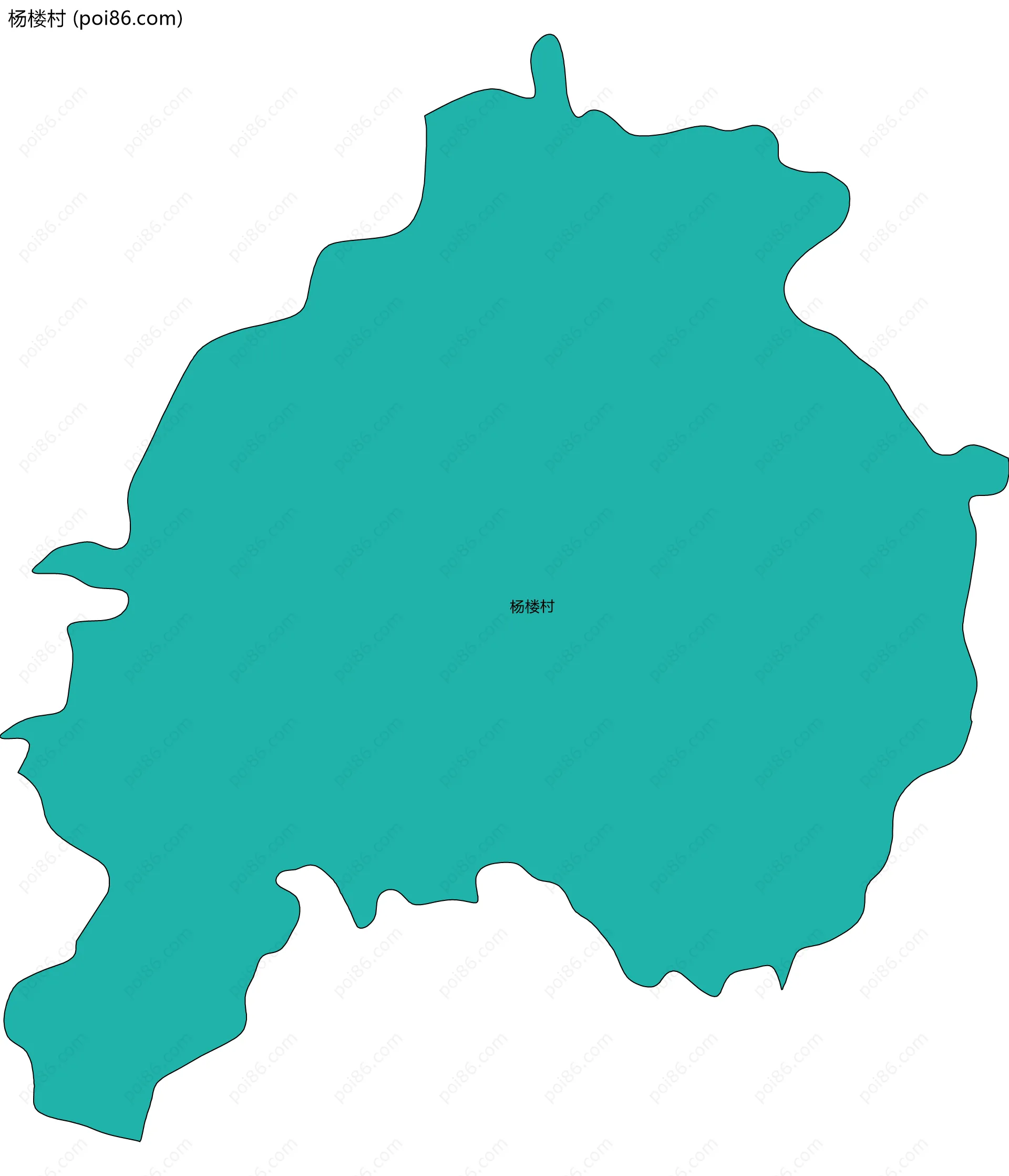 杨楼村边界地图