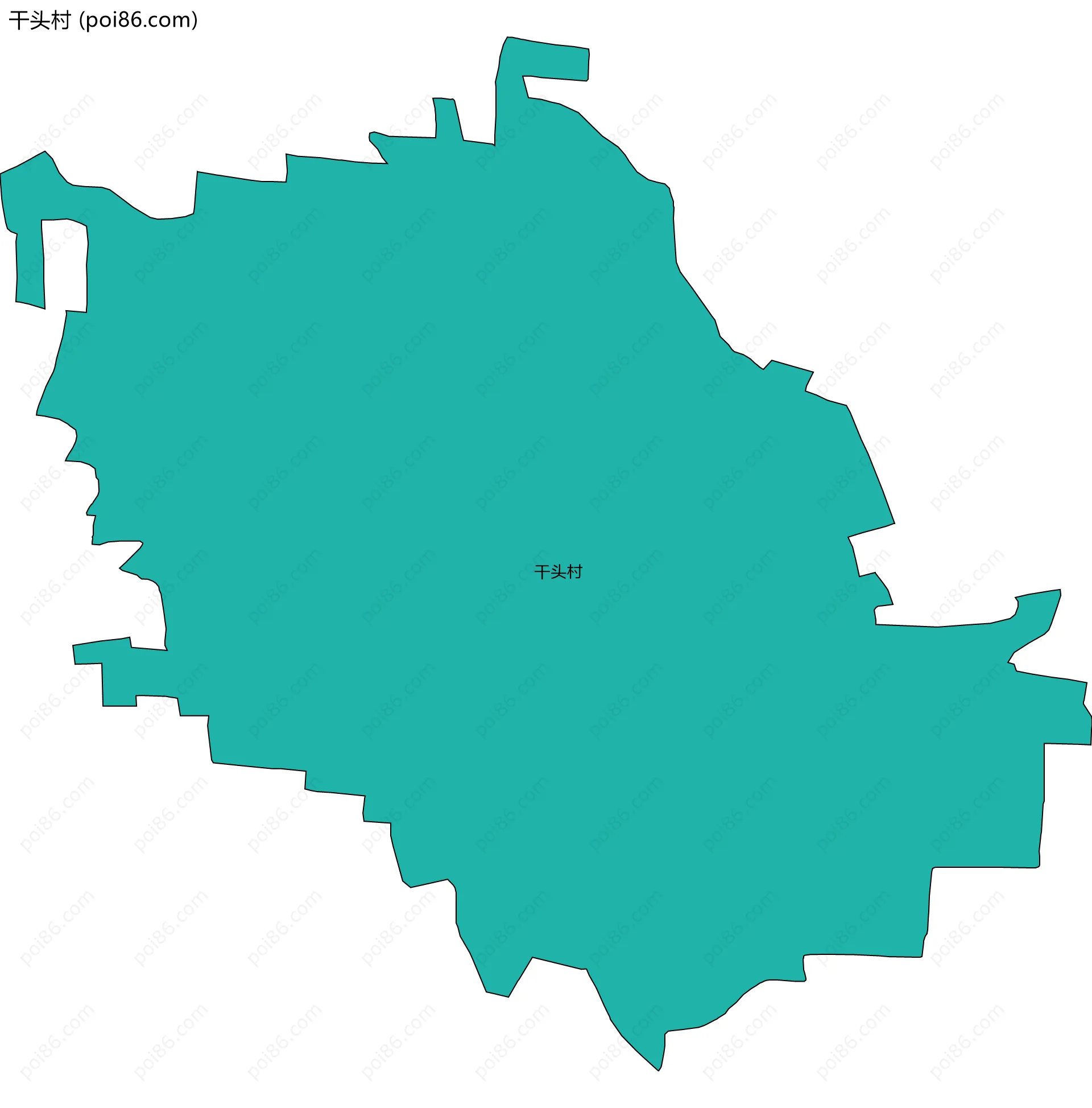 干头村边界地图