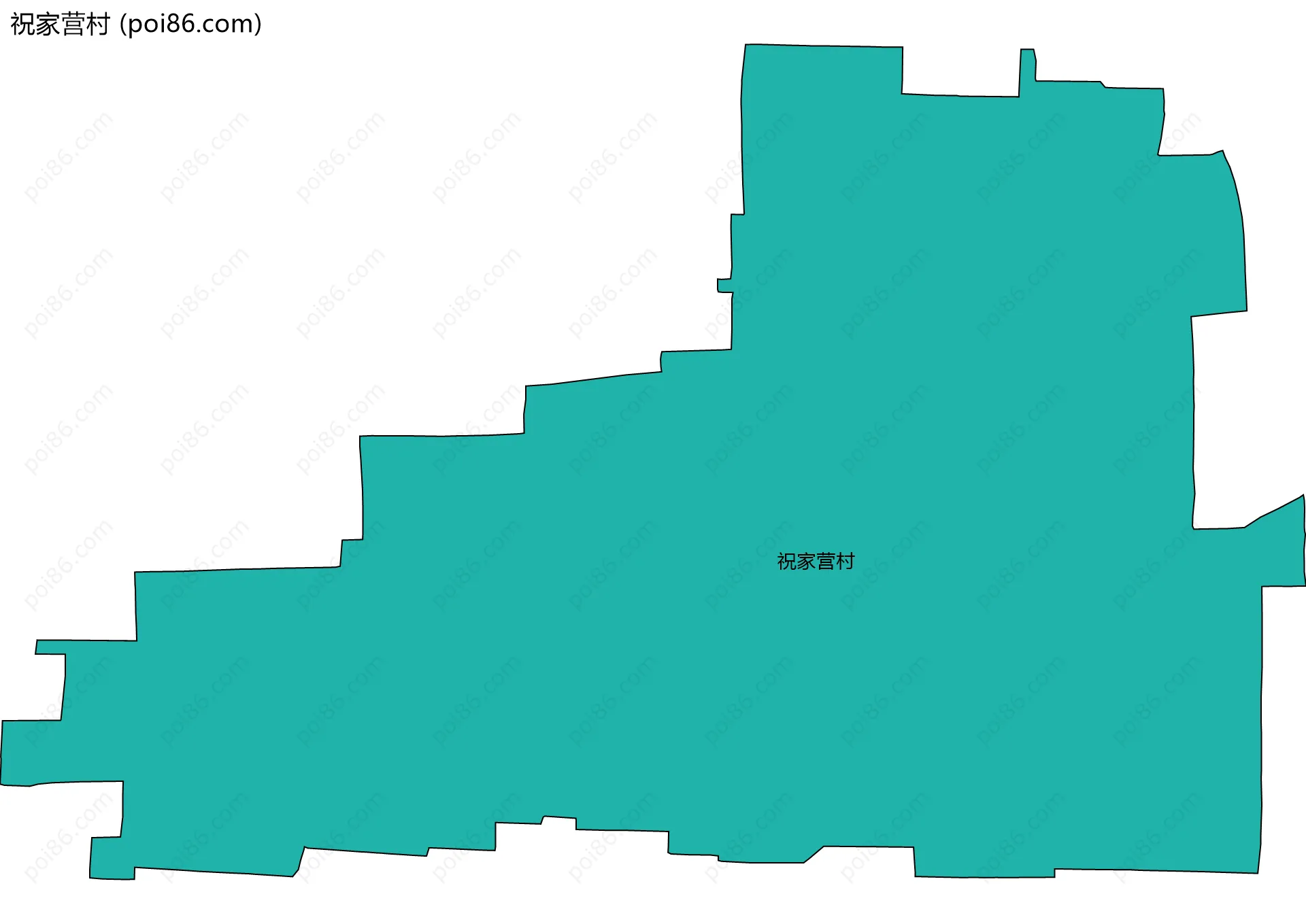 祝家营村边界地图