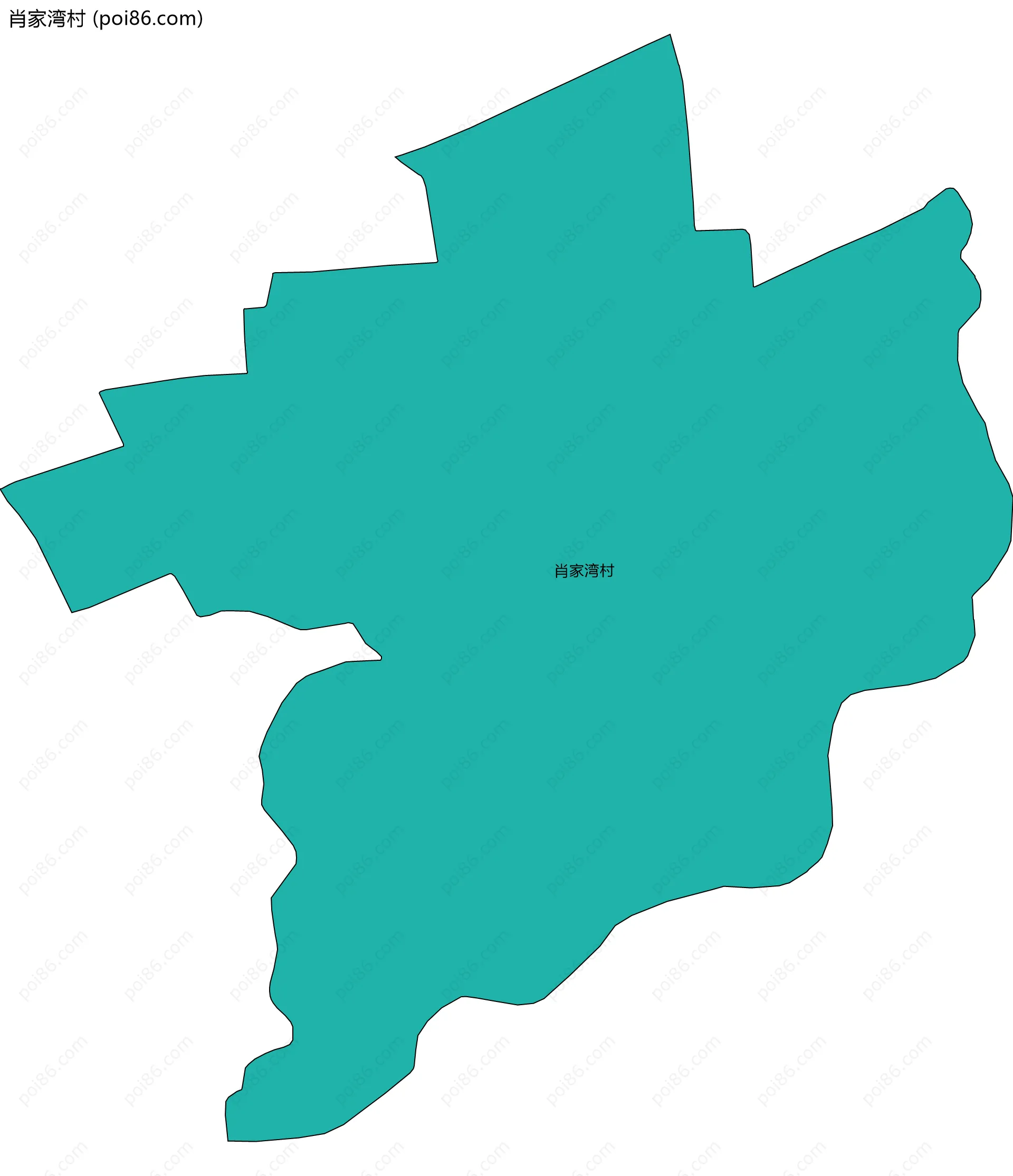 肖家湾村边界地图