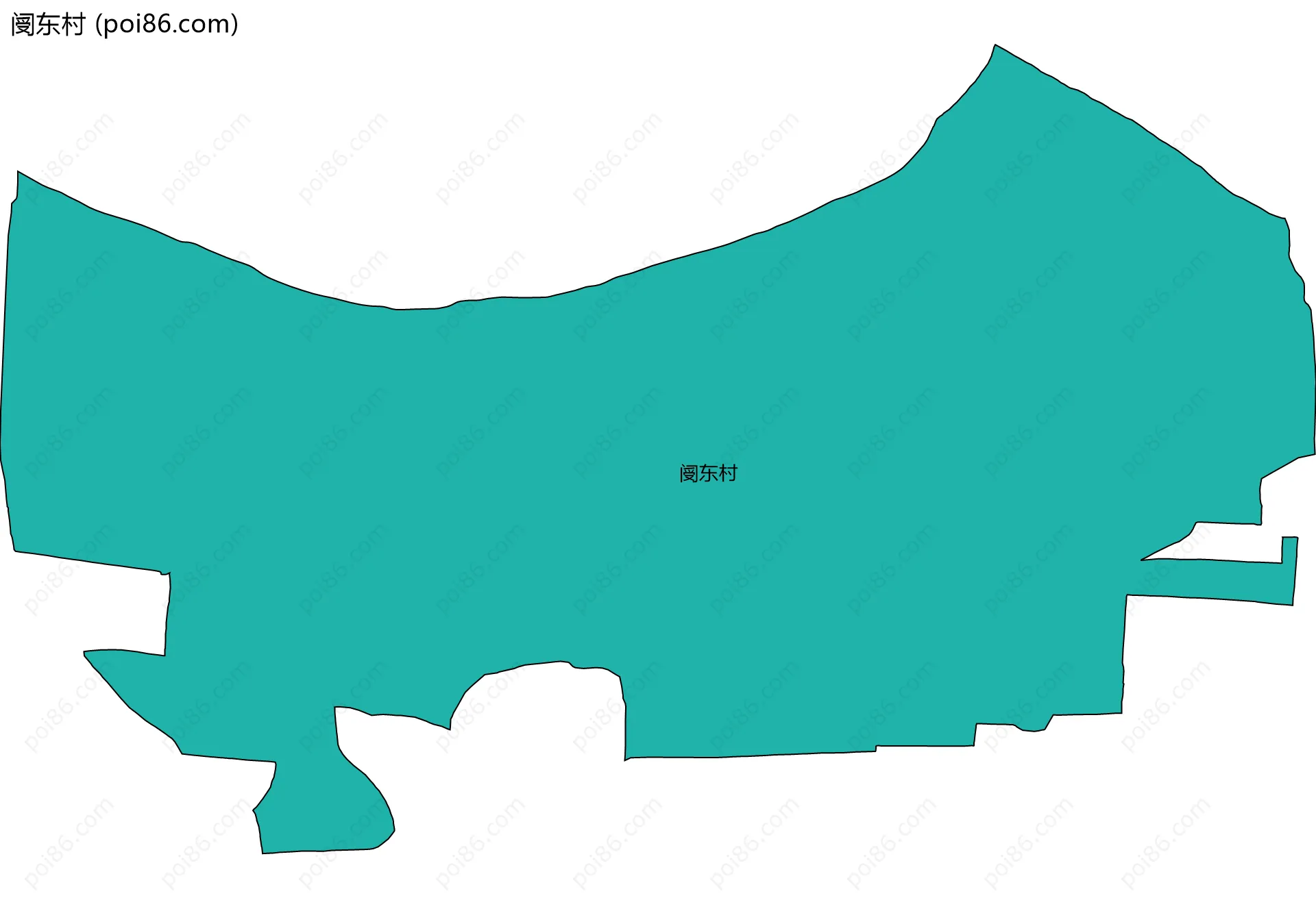 阌东村边界地图