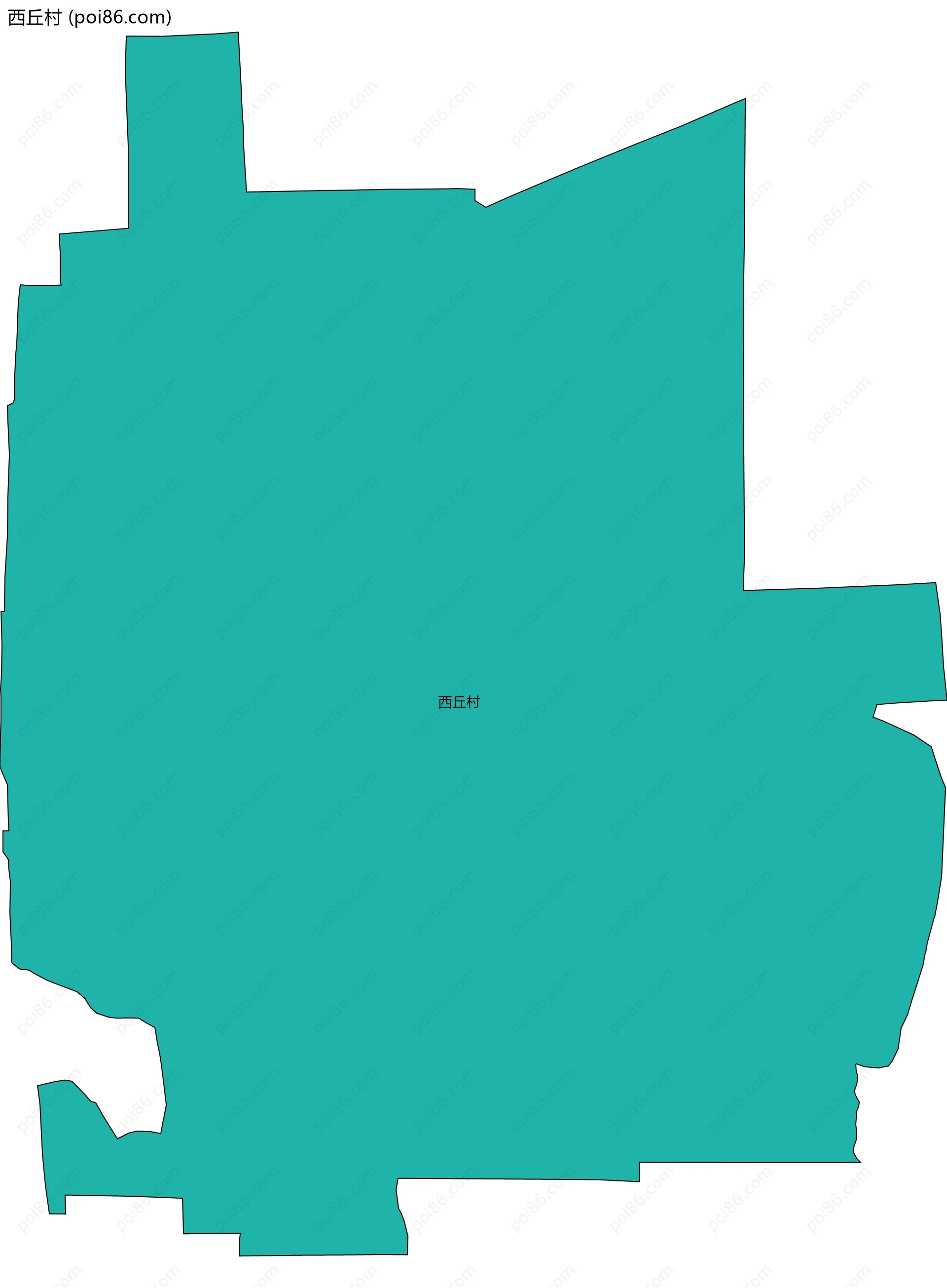 西丘村边界地图