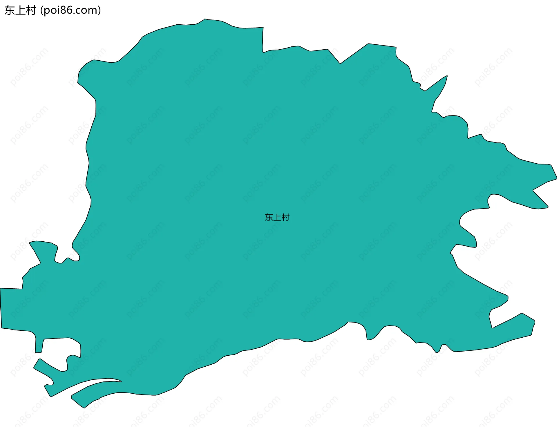 东上村边界地图