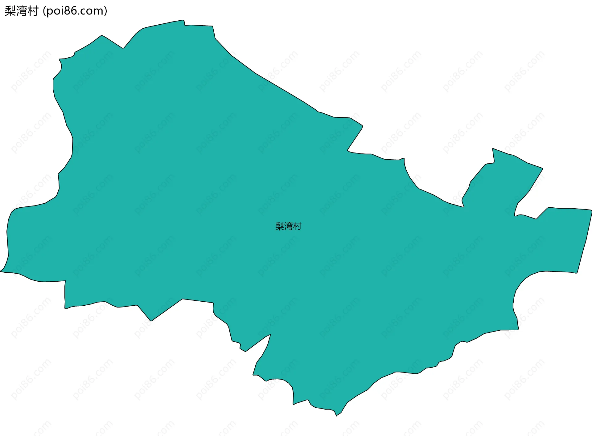 梨湾村边界地图
