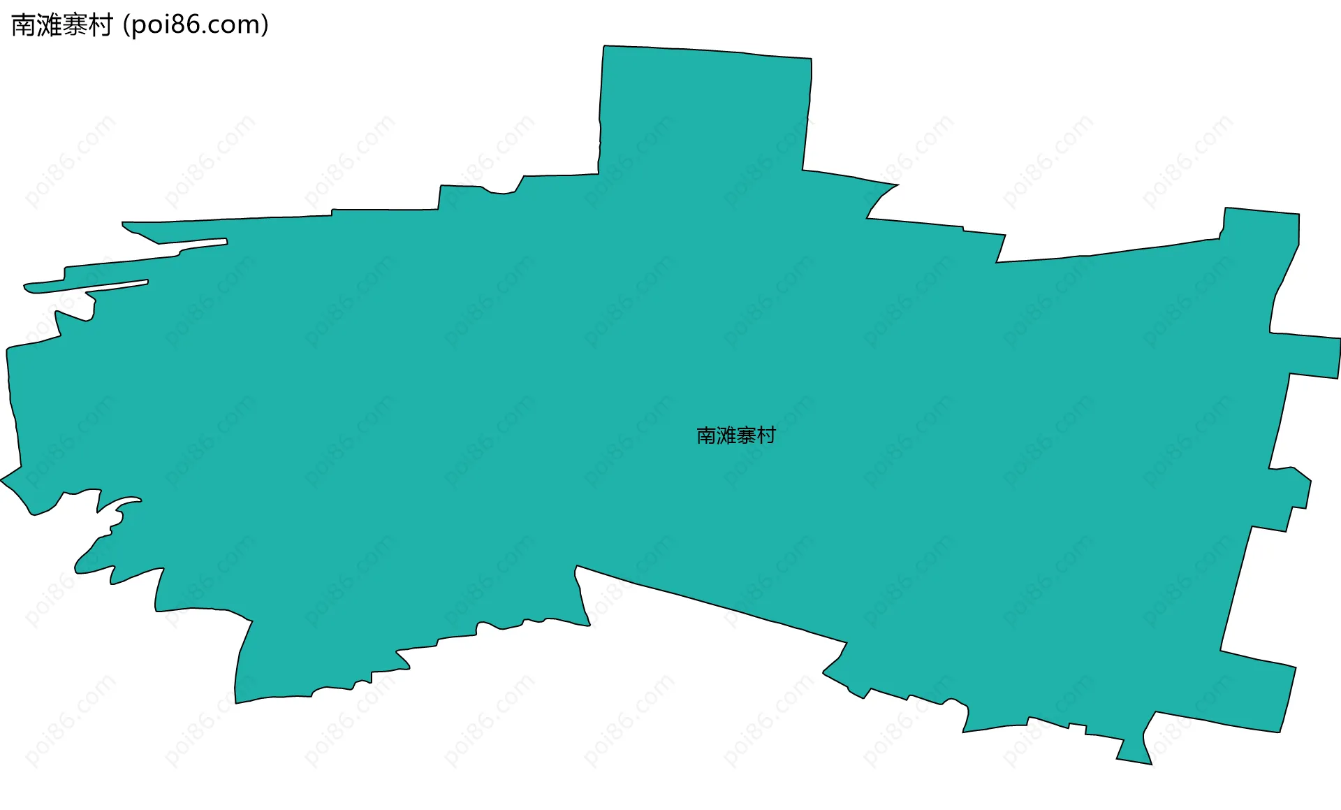 南滩寨村边界地图