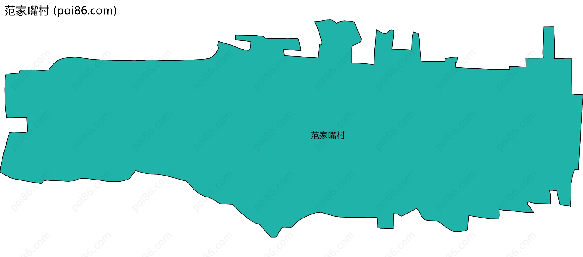 范家嘴村边界地图