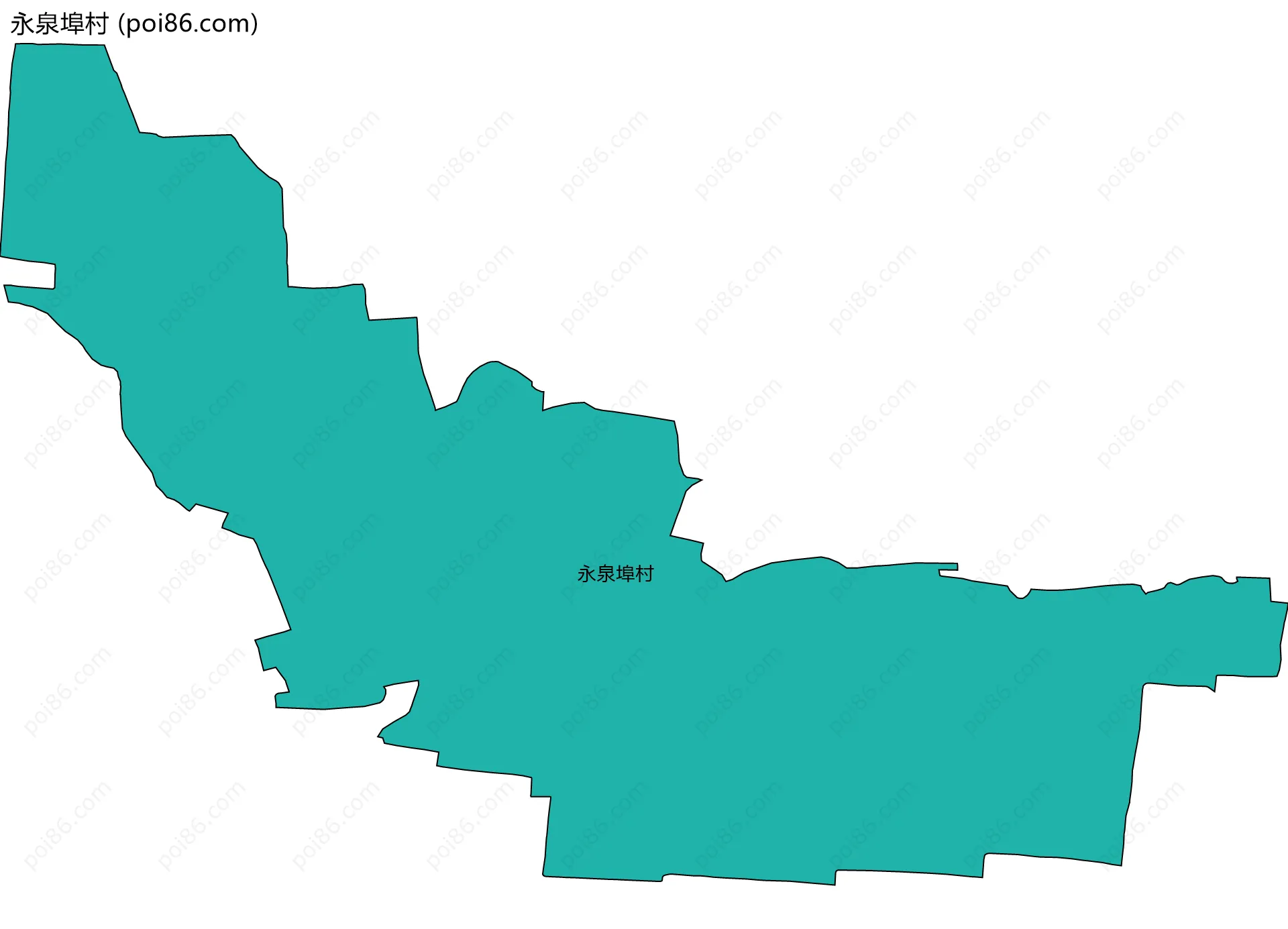 永泉埠村边界地图