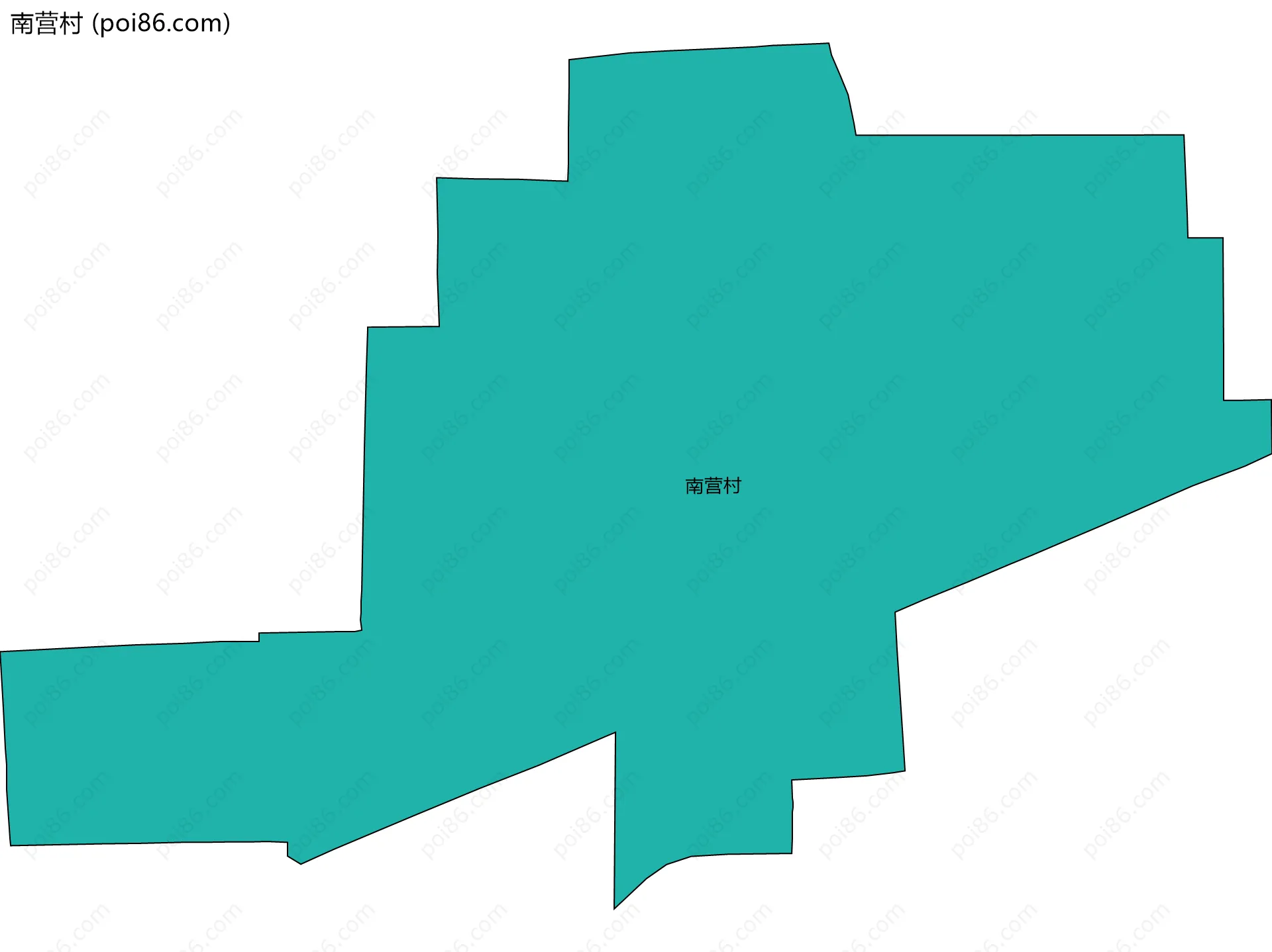 南营村边界地图