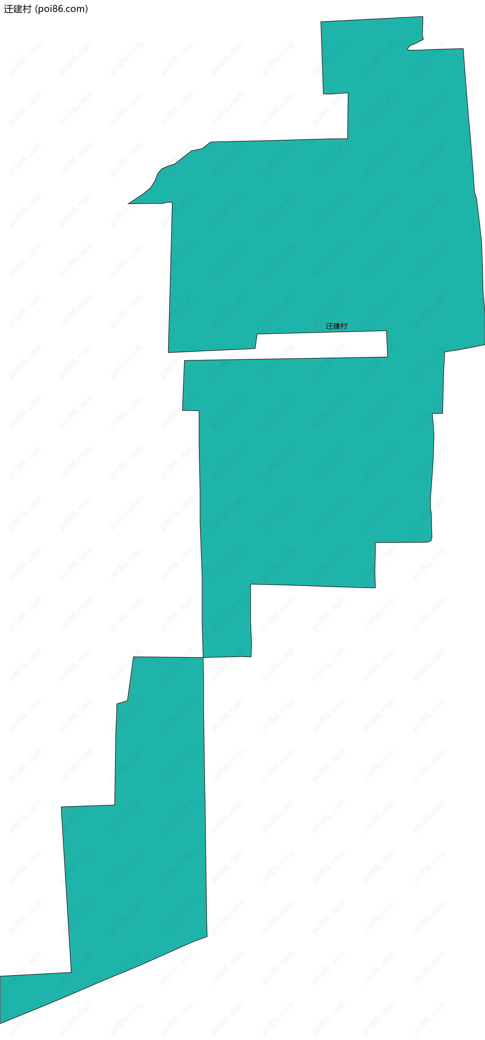 迁建村边界地图