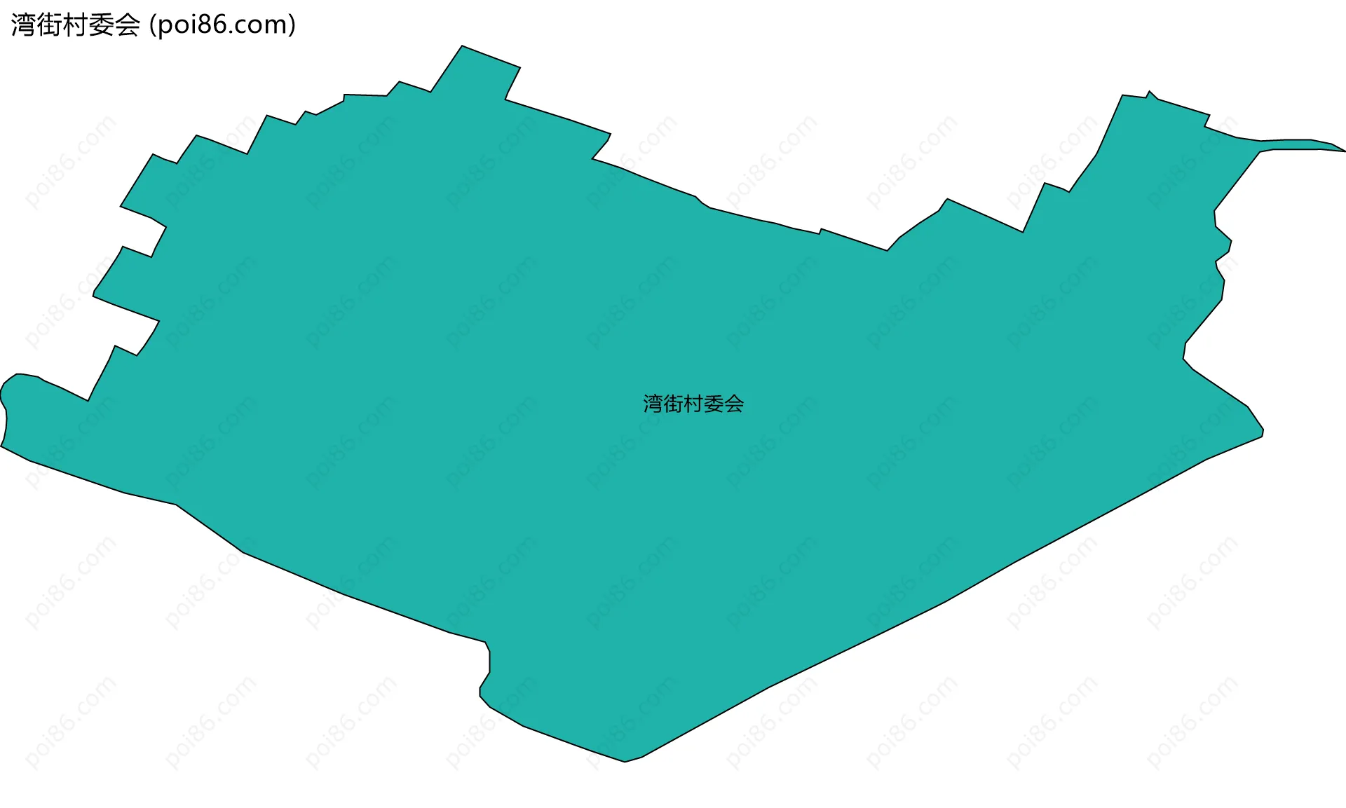 湾街村委会边界地图