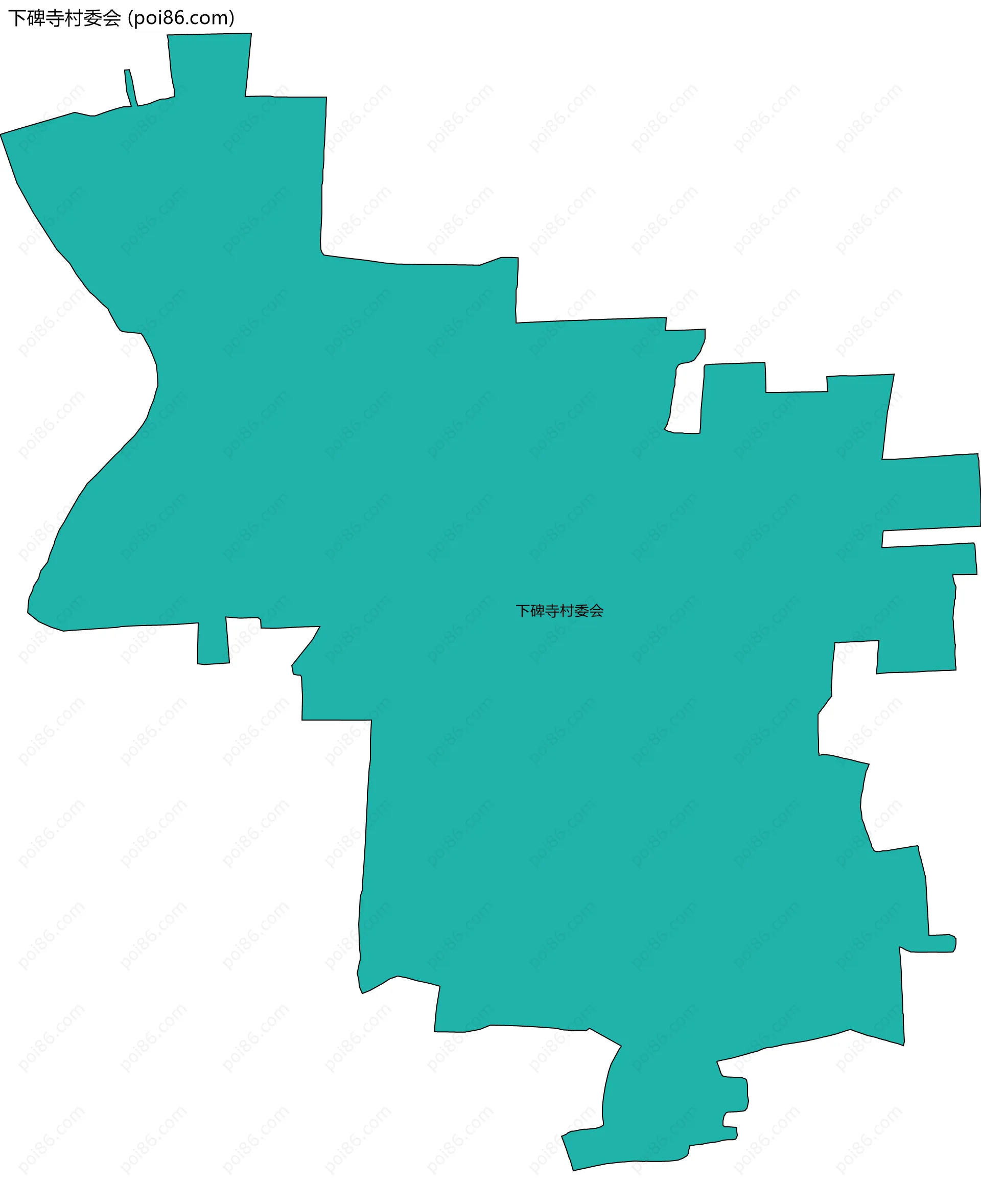 下碑寺村委会边界地图