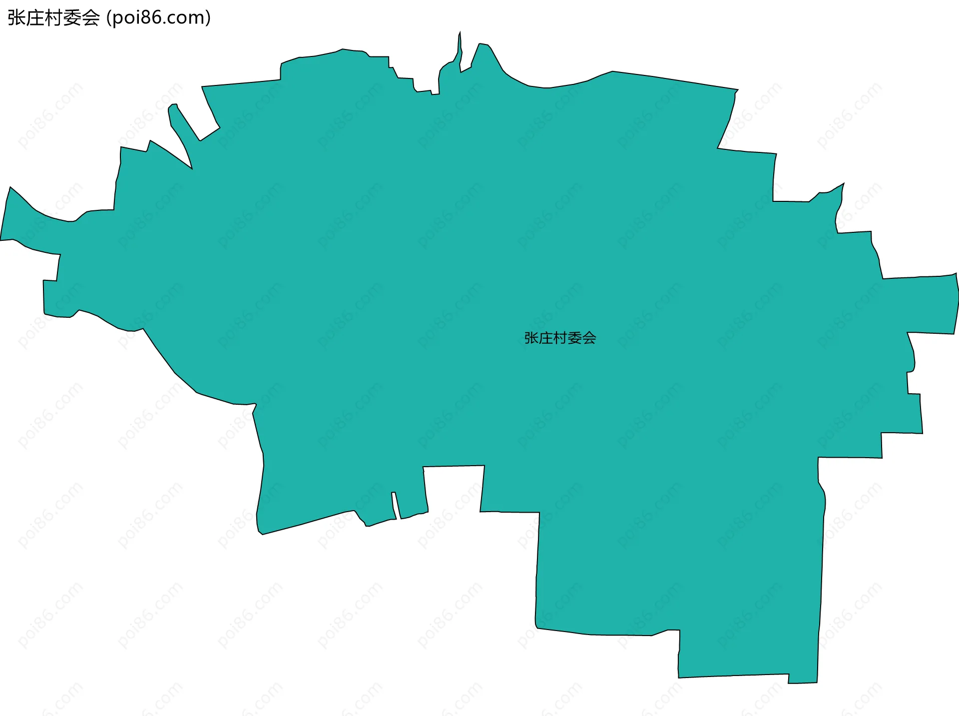 张庄村委会边界地图