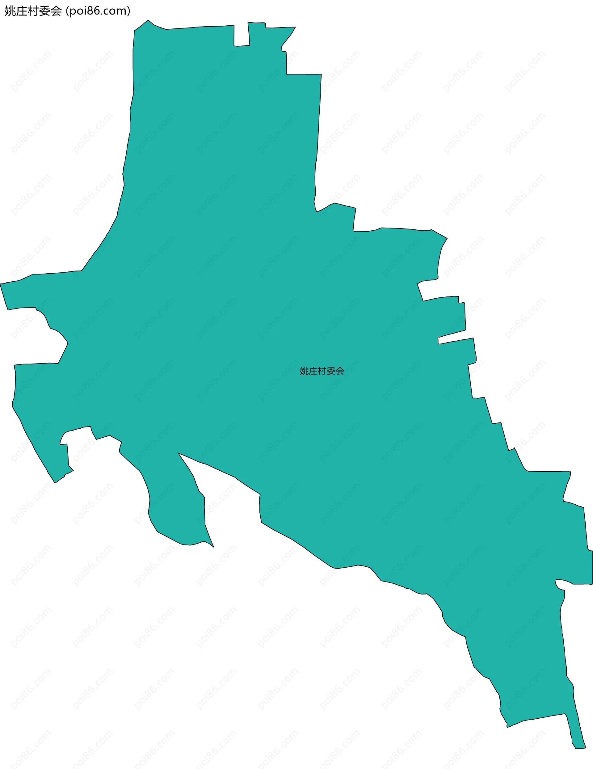 姚庄村委会边界地图